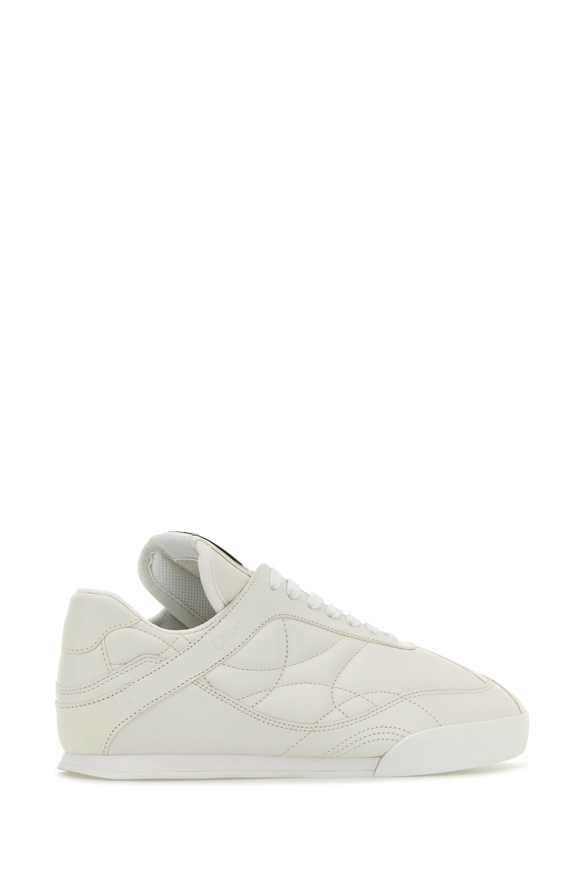 White leather Chloè Kick sneakers - 3