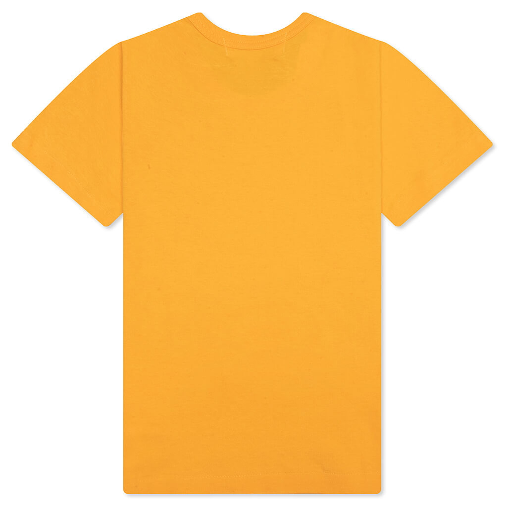 COMME DES GARCONS PLAY WOMEN'S SMALL HEART T-SHIRT - ORANGE - 2