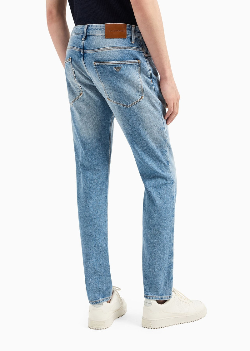 J06 slim-fit, worn-look, stretch-denim jeans 3