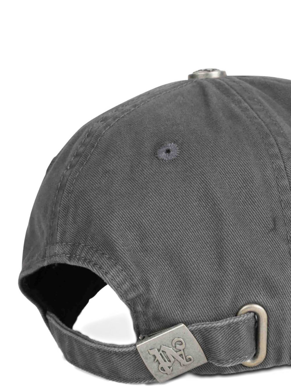 logo-embroidered distressed baseball cap - 3