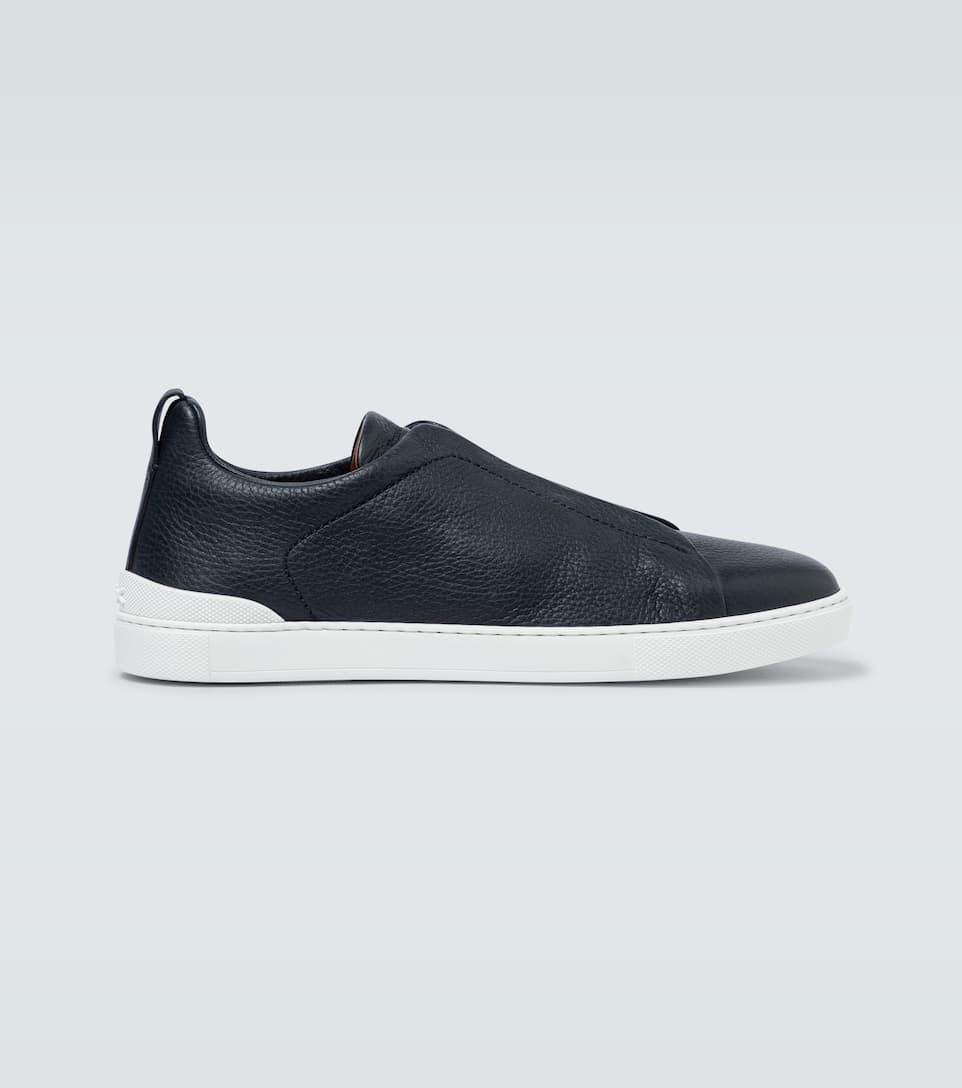 Triple Stitch leather sneakers - 1