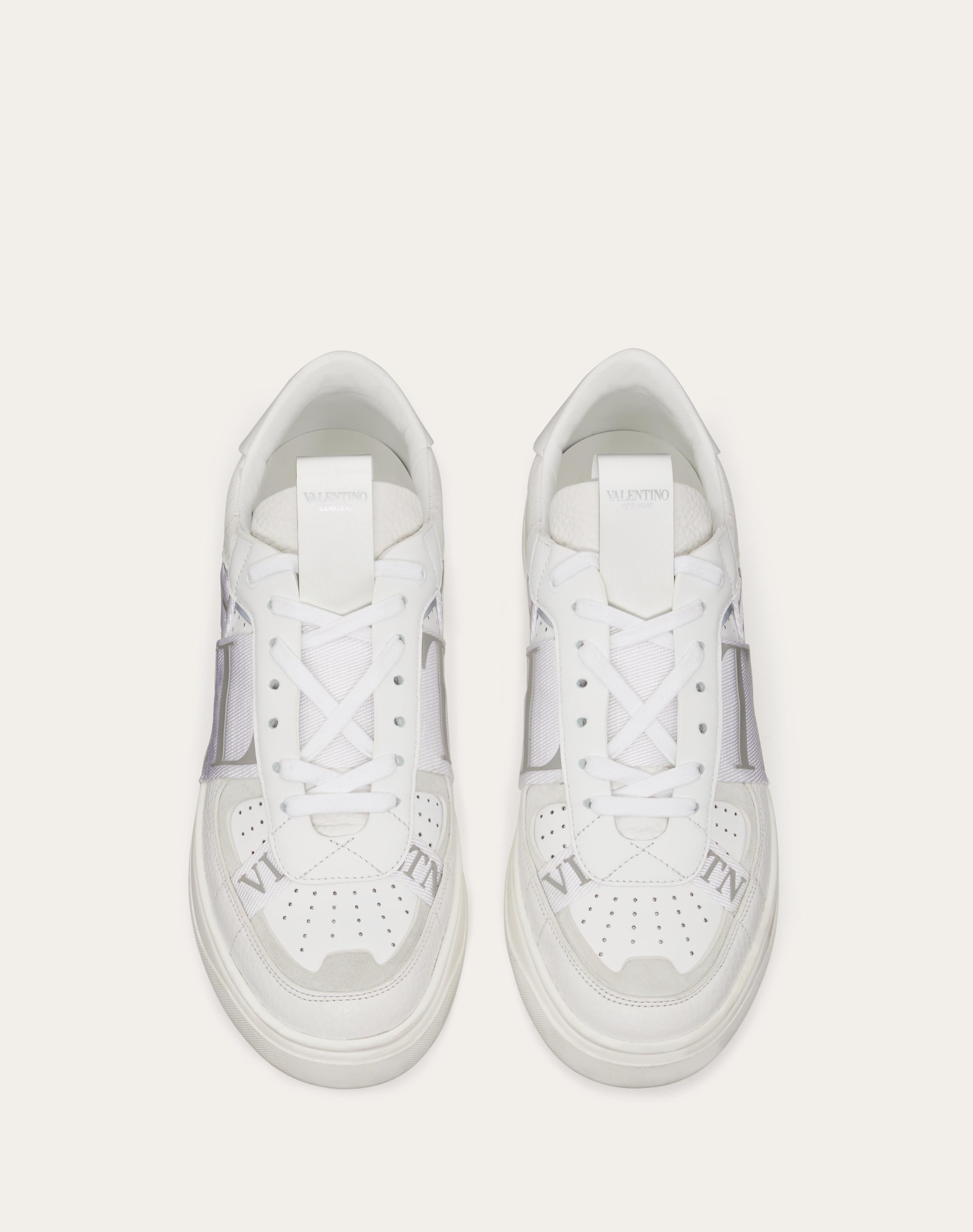 LOW-TOP CALFSKIN VL7N SNEAKER WITH BANDS - 4