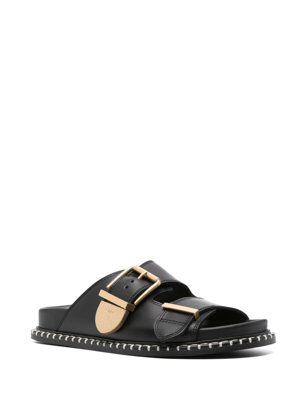 Rebecca leather slides - 2