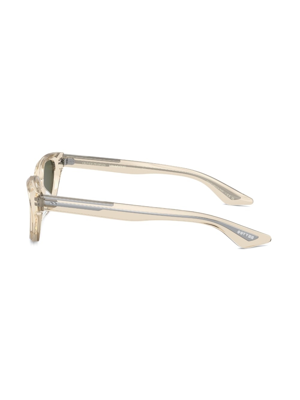 transparent cat-eye frame sunglasses - 3