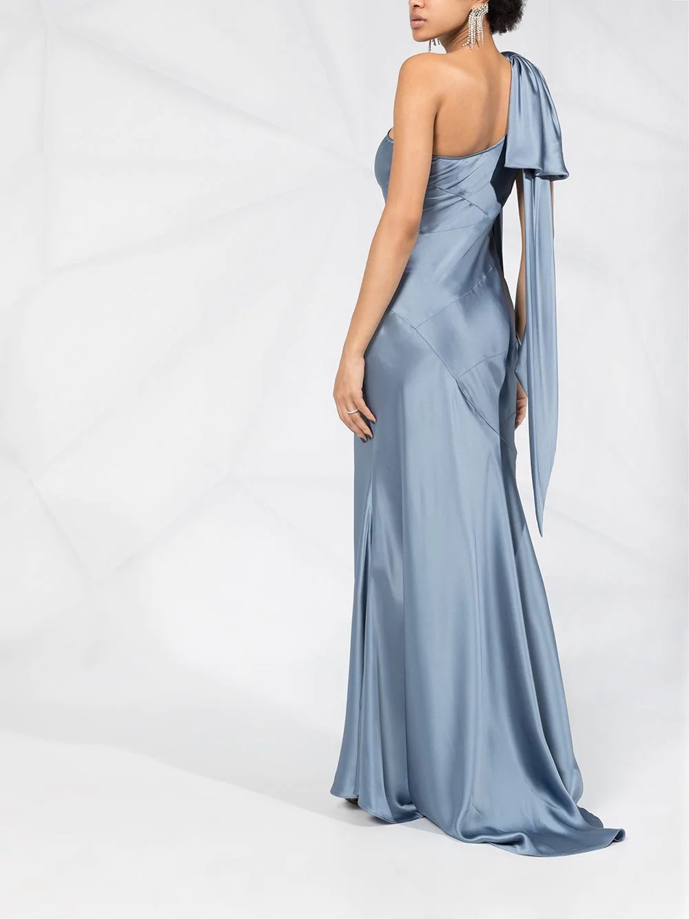 one-shoulder gown - 4