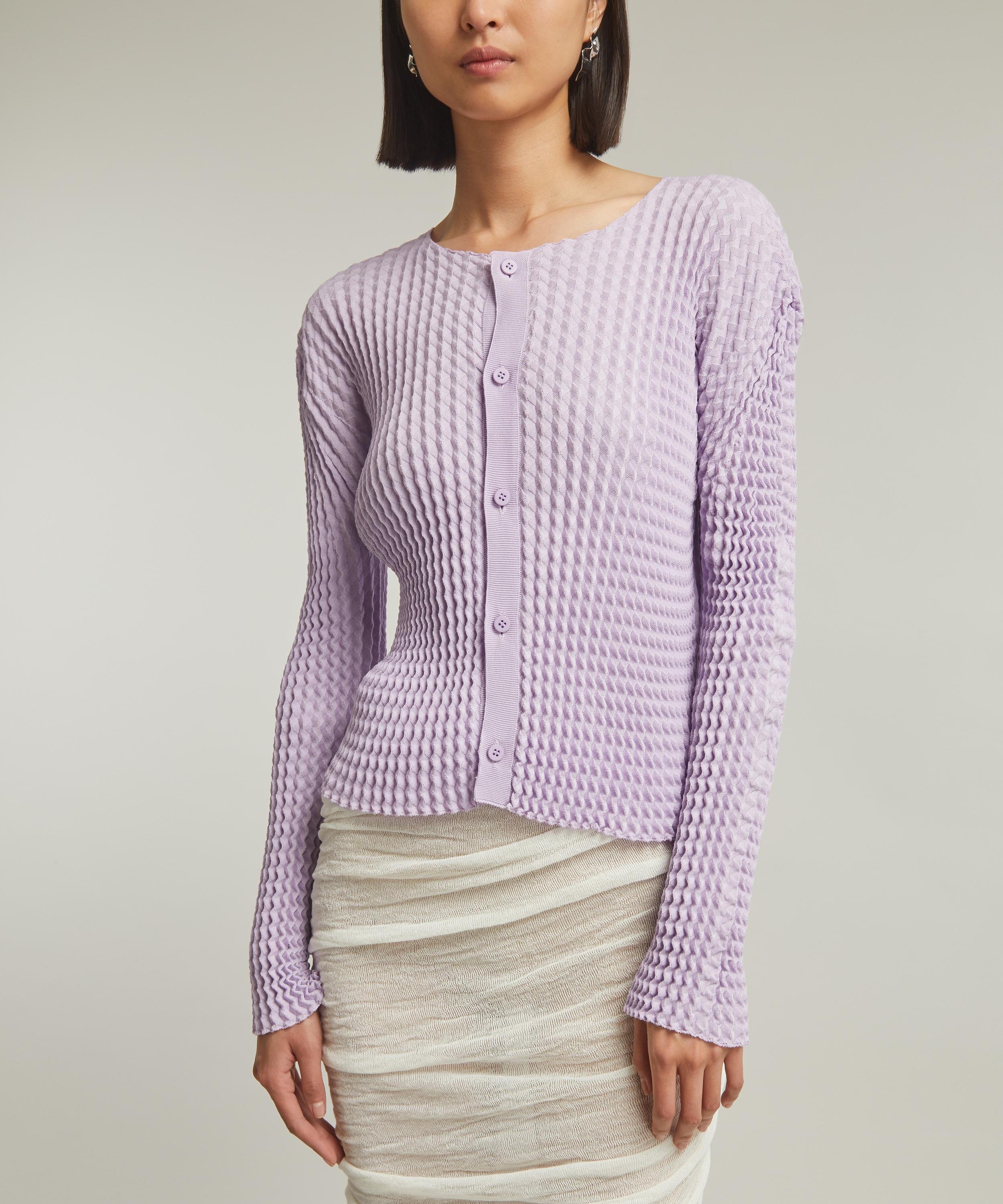 SPONGY-46 Pleated Cardigan - 3