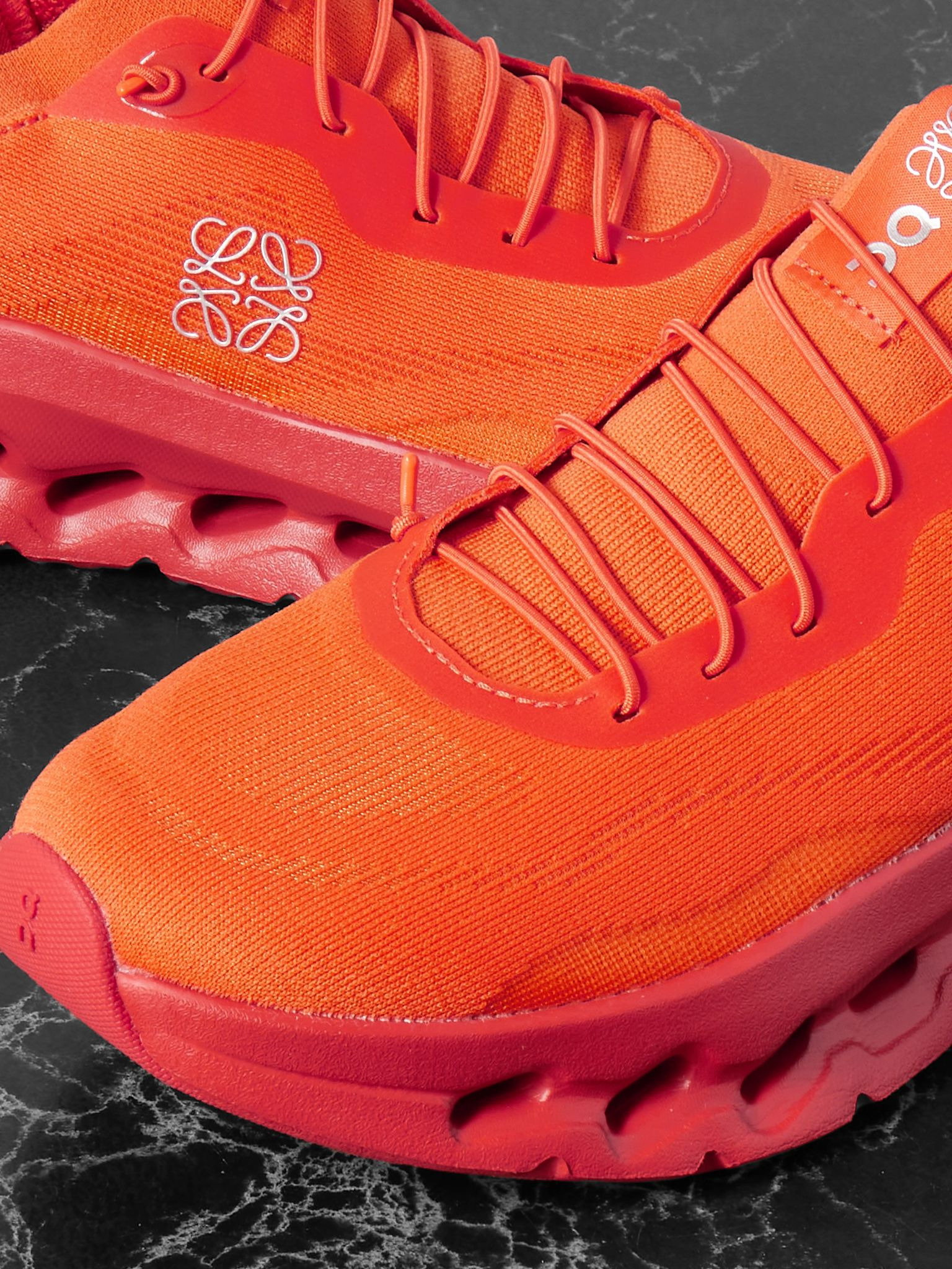 + ON Cloudtilt stretch recycled-knit sneakers Orange - 4