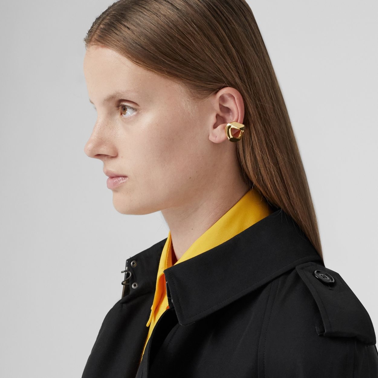 Gold-plated Chain-link Ear Cuff - 2