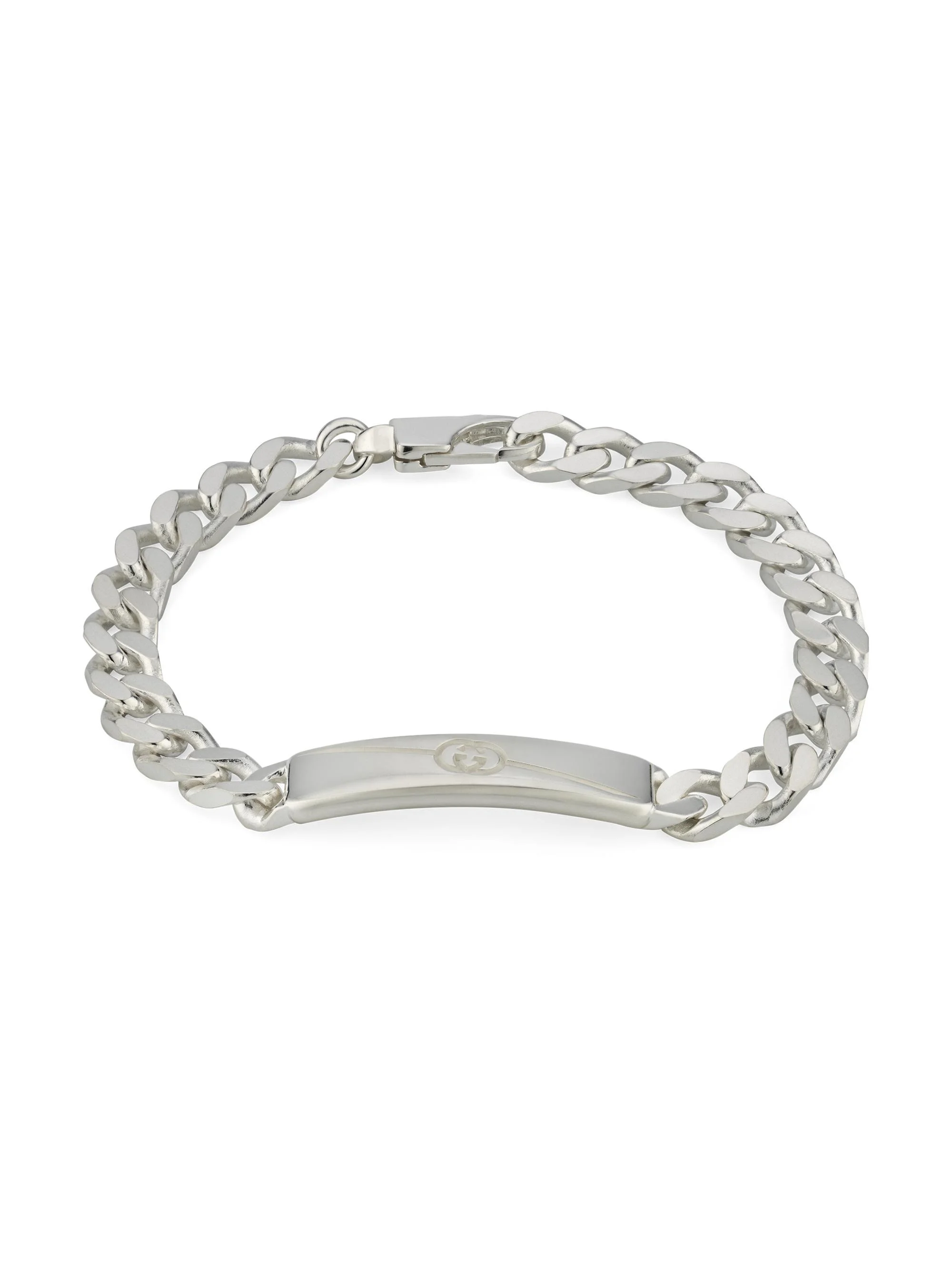 Men's Men's Tag Bracelet, Silver - Silver - 1