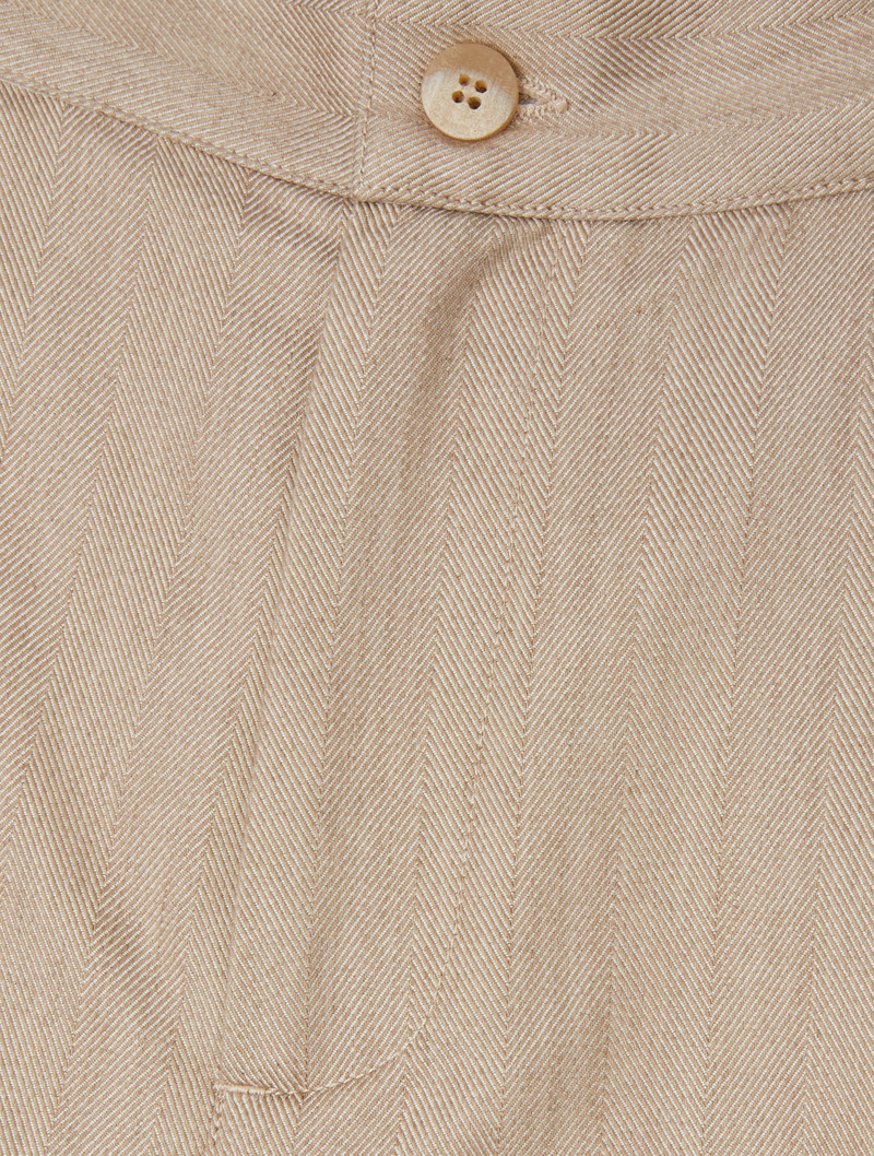 FRESCOBOL CARIOCA ALDO COTTON HERRINGBONE TROUSERS outlook