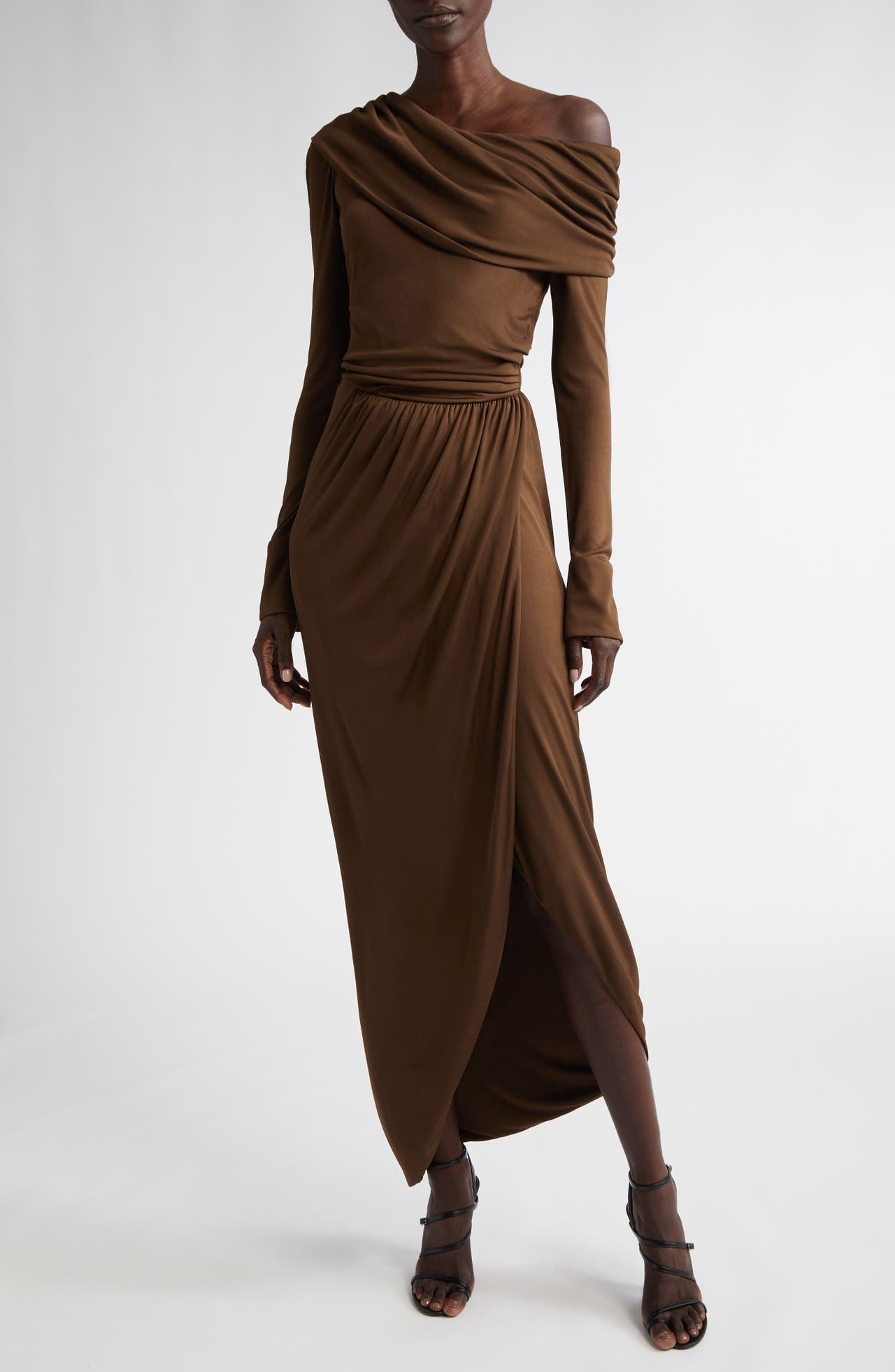 Oscar de la Renta Oscar de la Renta Long Sleeve Asymmetric