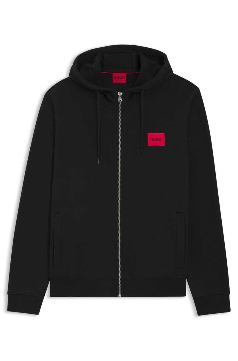 REGULAR-FIT HOODIE IN FRENCH TERRY WITH LOGO LABEL 1