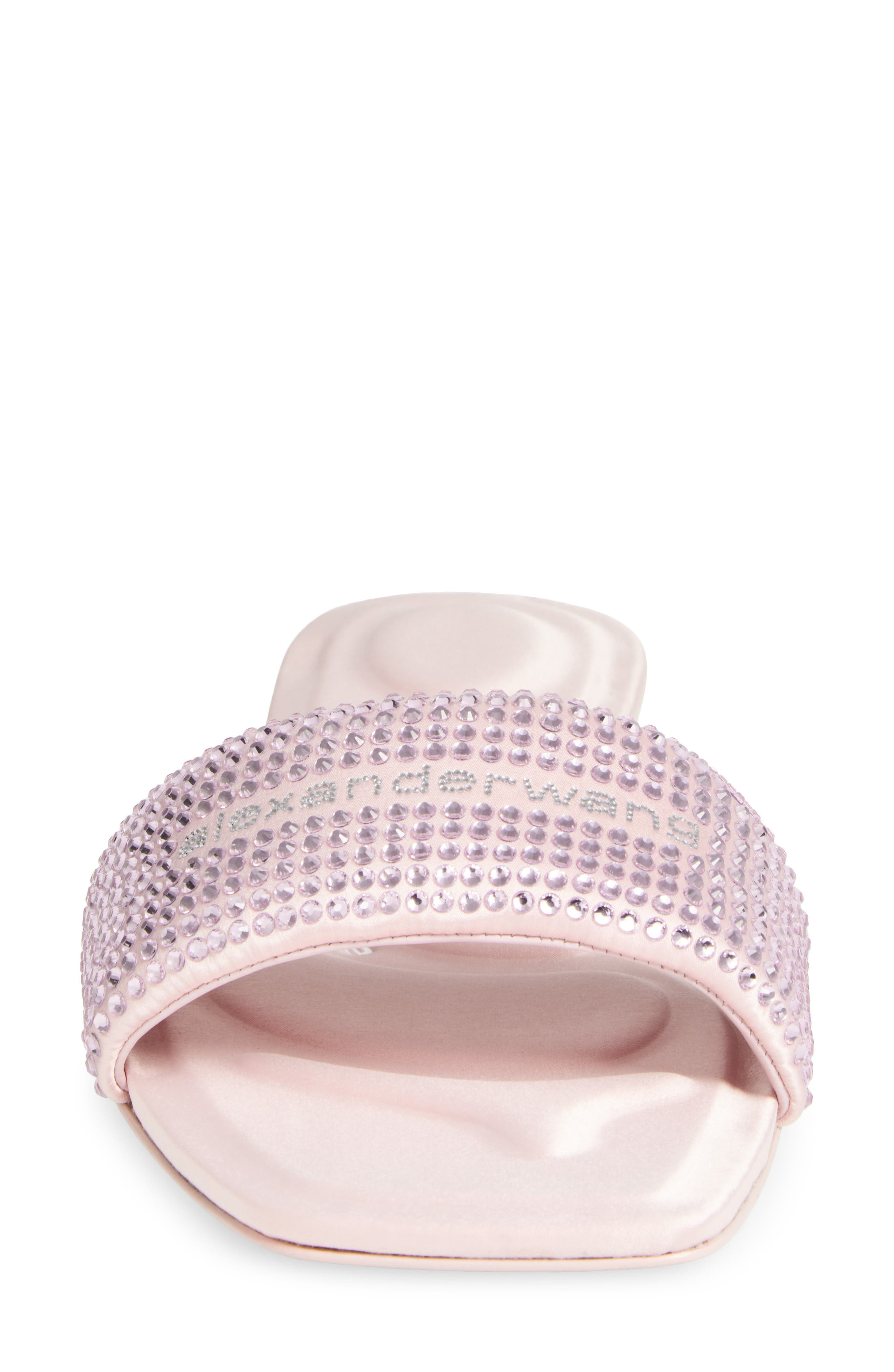 Alexander Wang Vy Crystal Embellished Slide Sandal in Light Pink at Nordstrom - 4