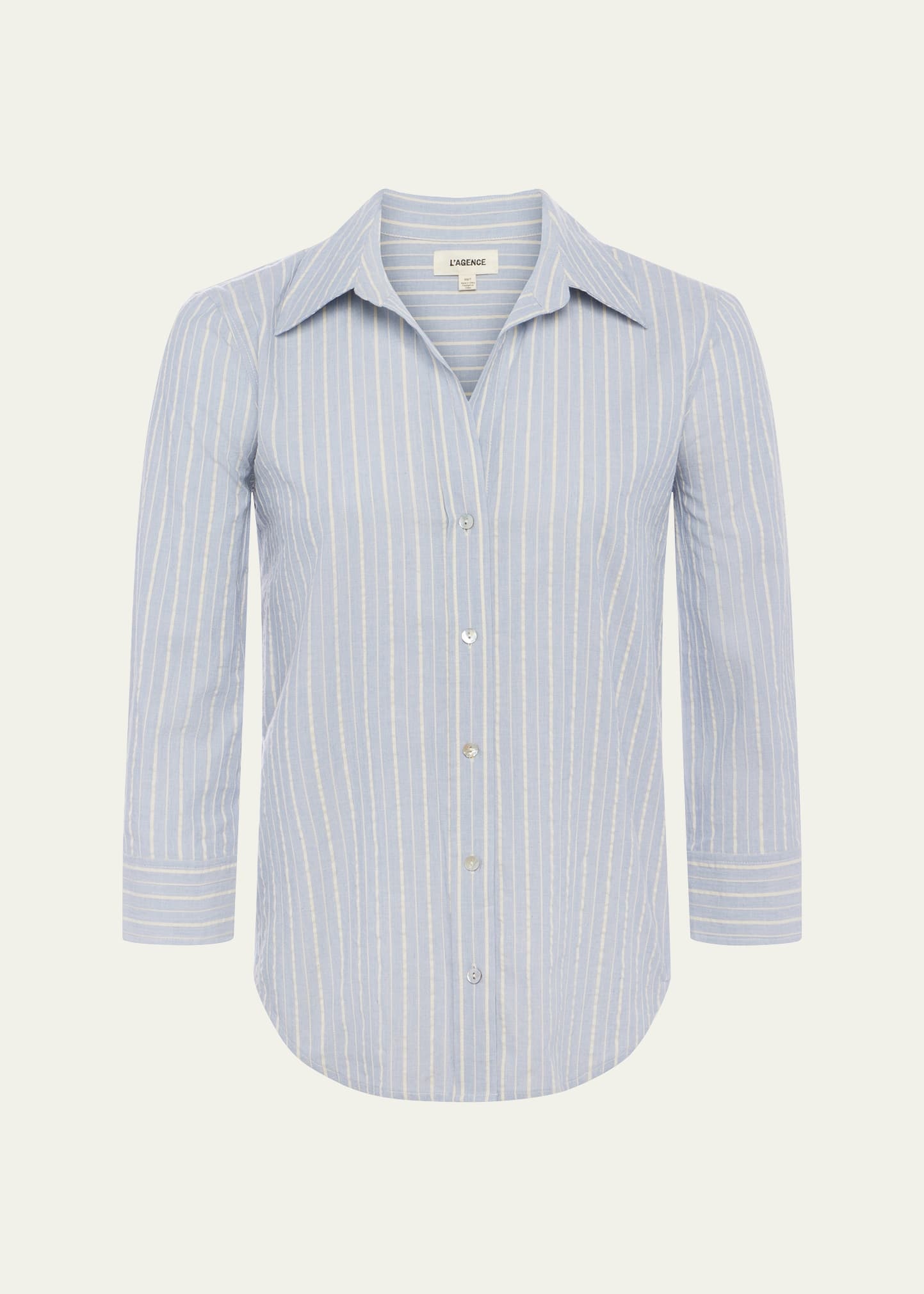 Daniella Striped Three-Quarter Sleeve Shirt - 1