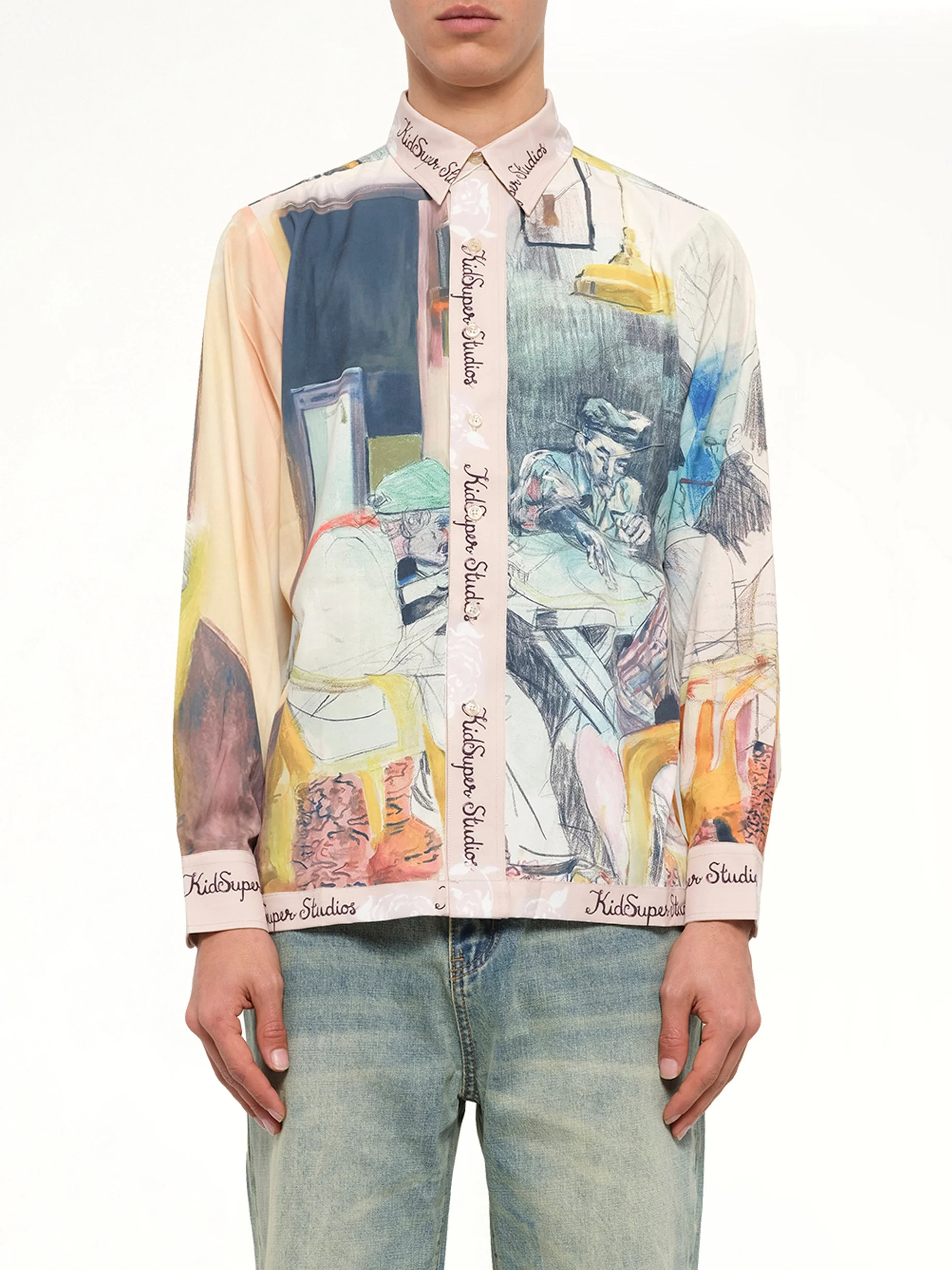 Dominos Button Up Shirt in Multicolour - 1