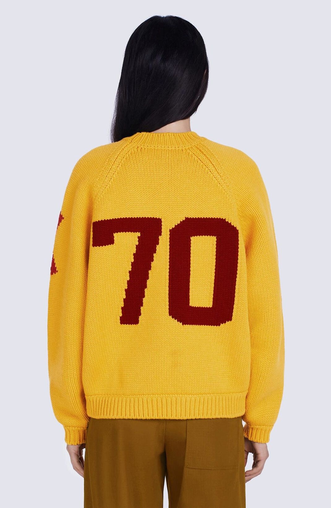 'Varsity' merino wool jumper - 6