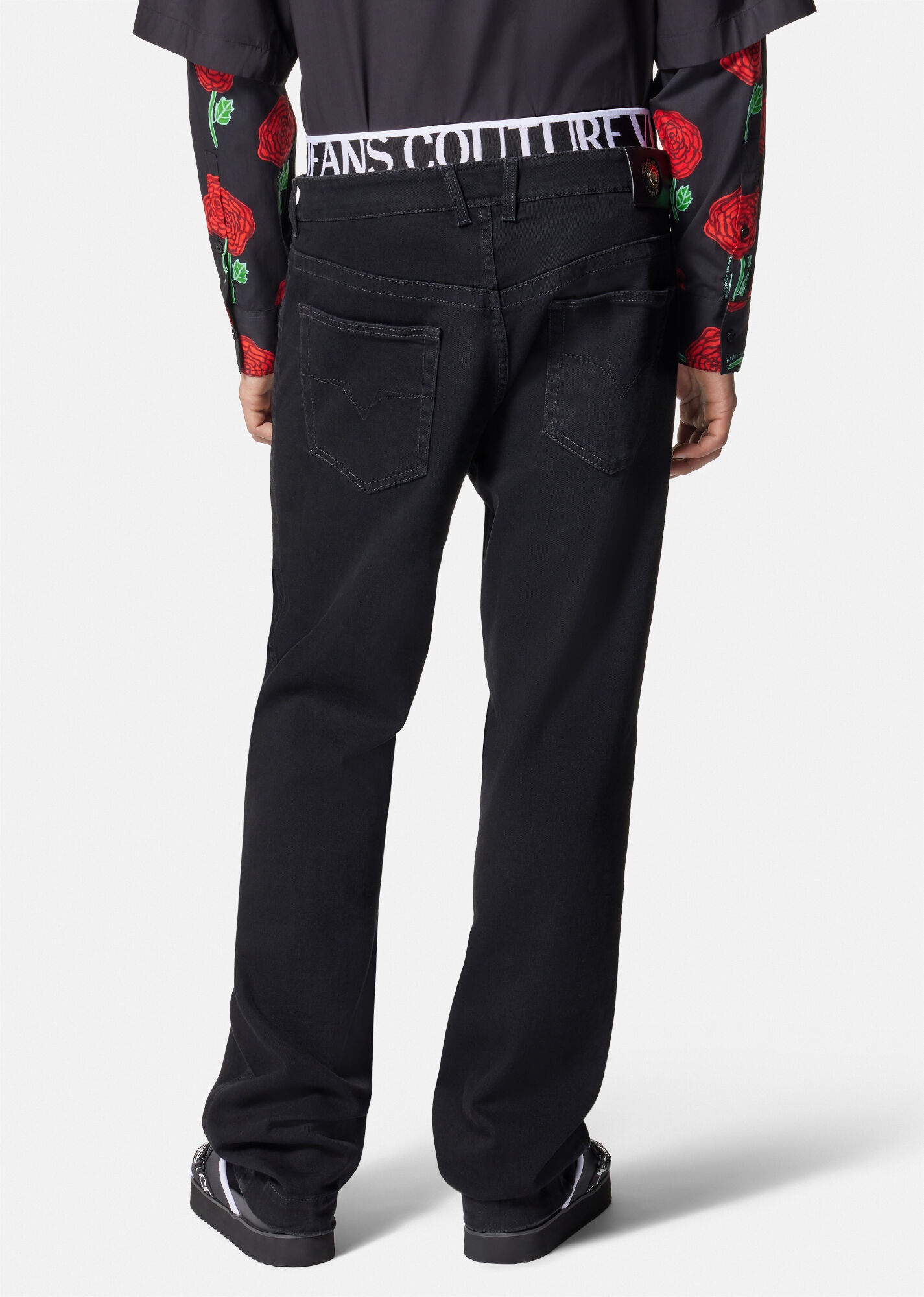 Logo Waistband Jeans - 4