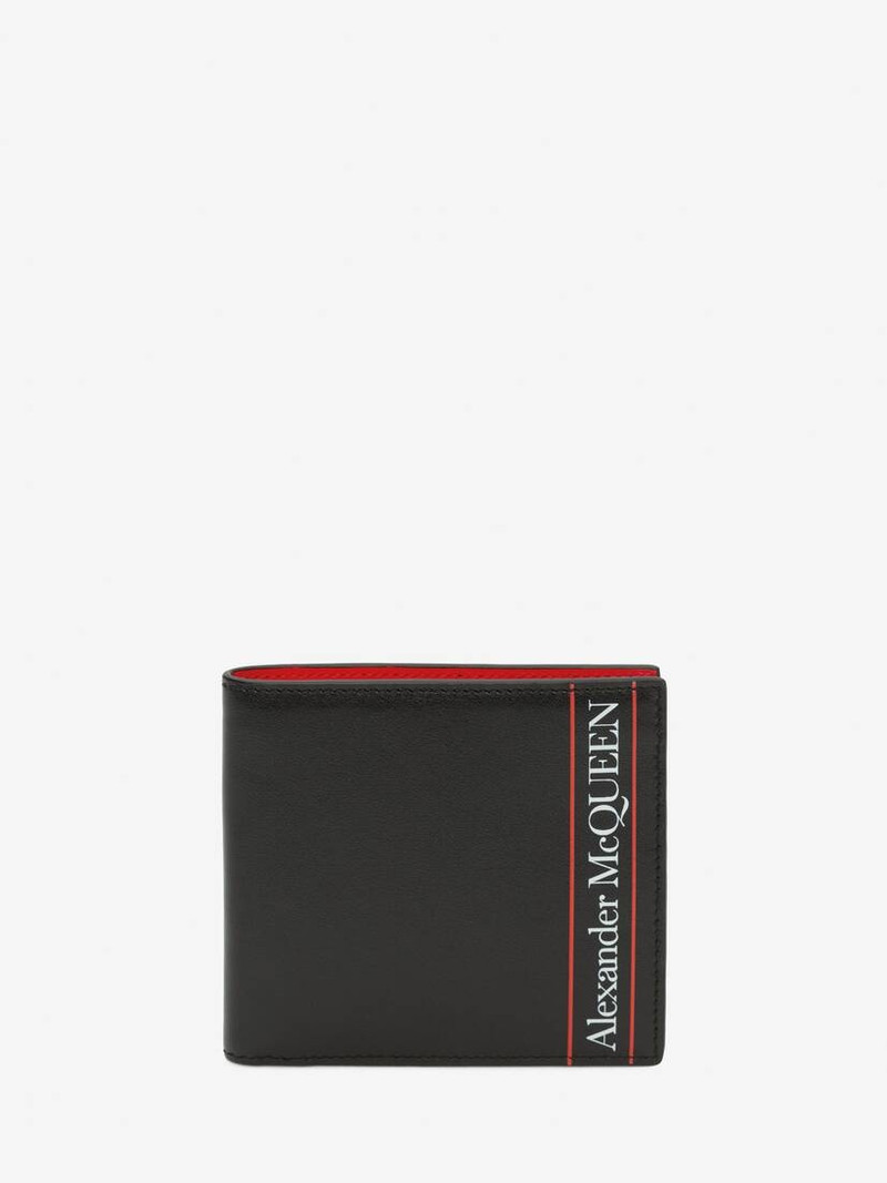 Alexander Mcqueen Billfold Wallet in Black/red 1
