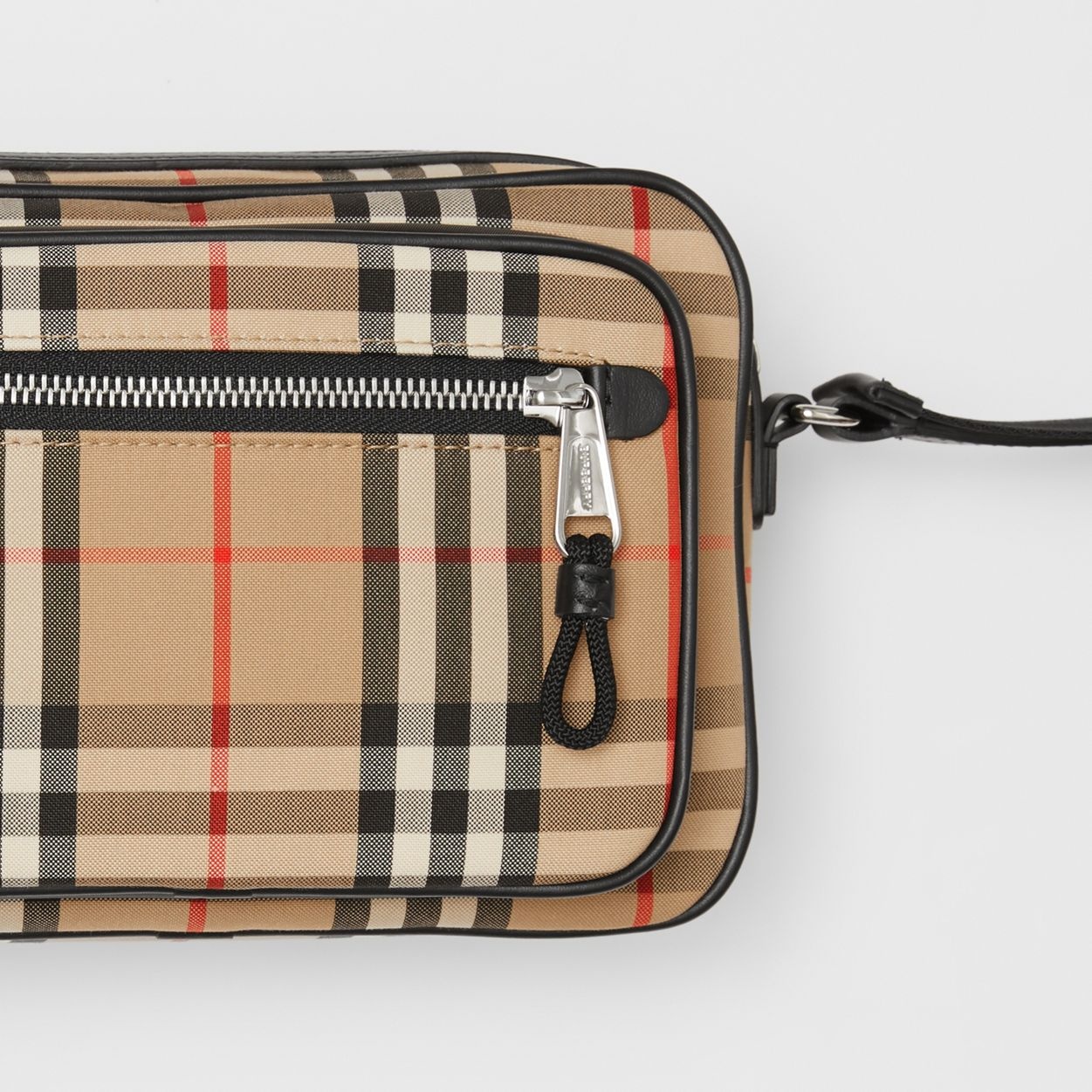 Vintage Check and Leather Crossbody Bag - 2