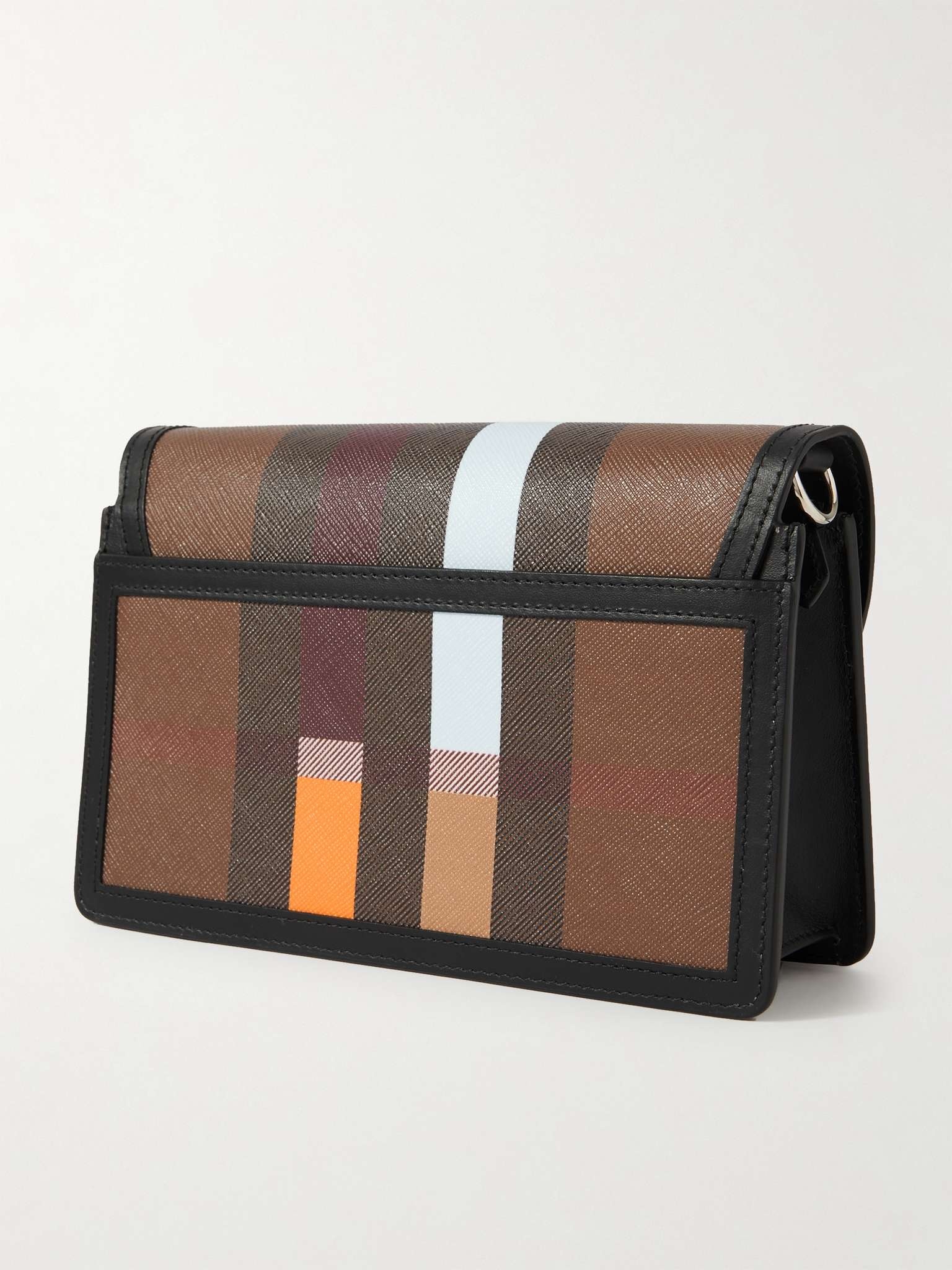 BURBERRY Leather-Trimmed Checked Coated-Canvas Wallet for Men