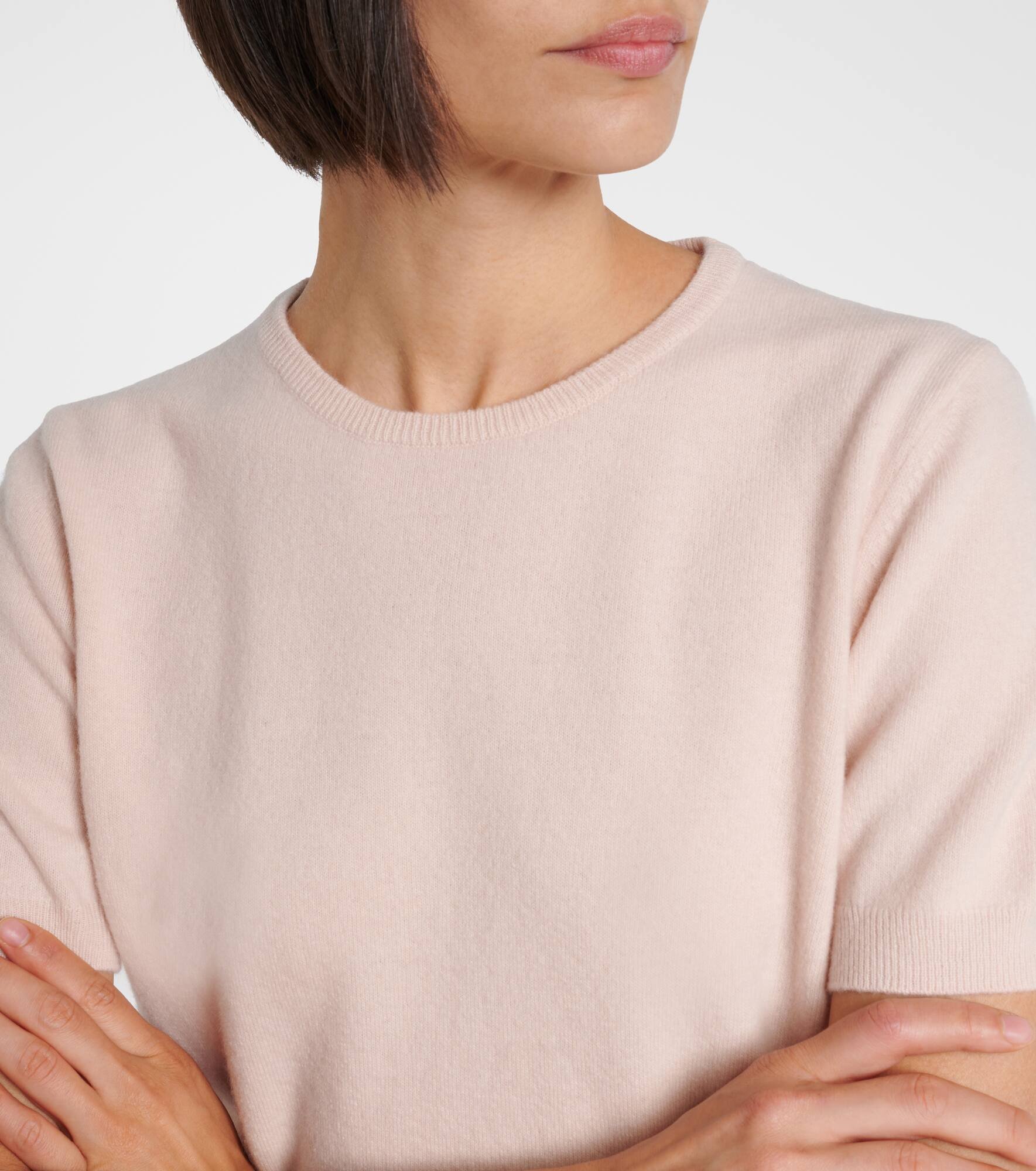 Knitted virgin wool T-shirt - 4