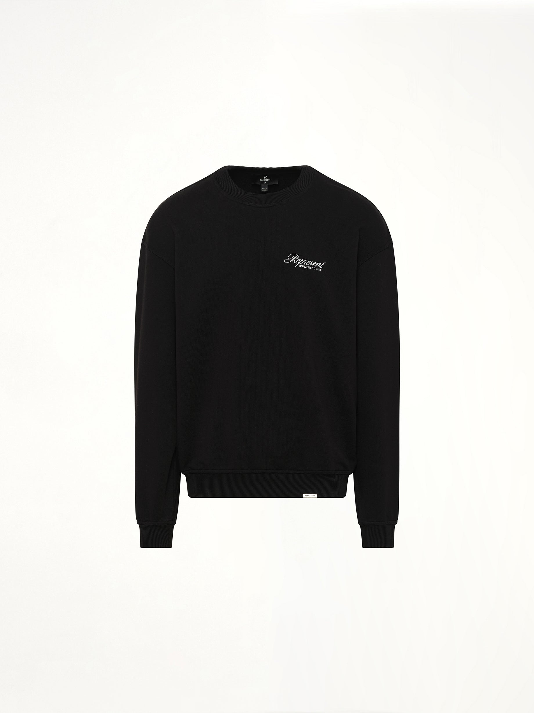 Represent Owners Club Script Sweater in Black - 2