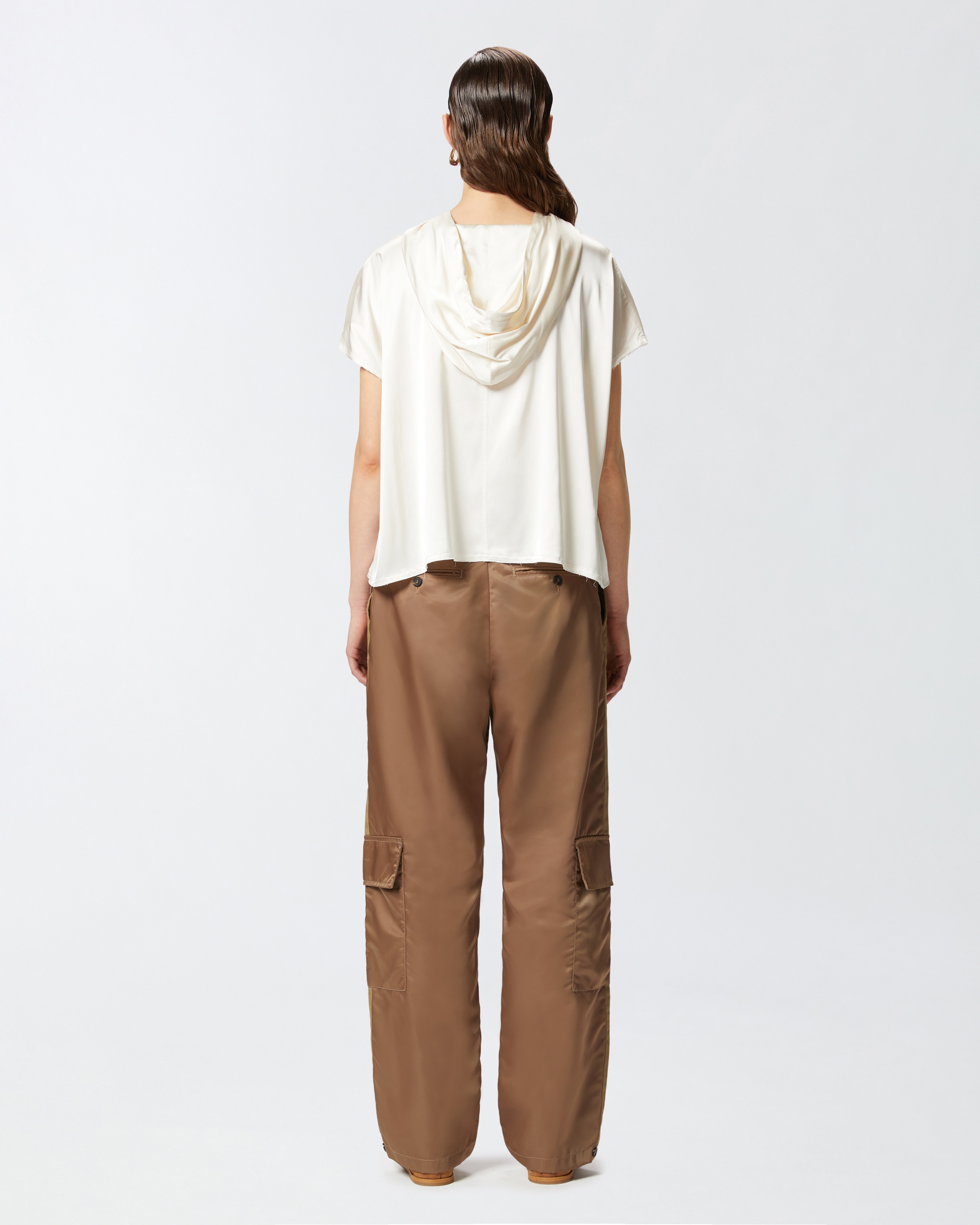 HOODED BLOUSE WITH PINKO LEAGUE PRINT - 4