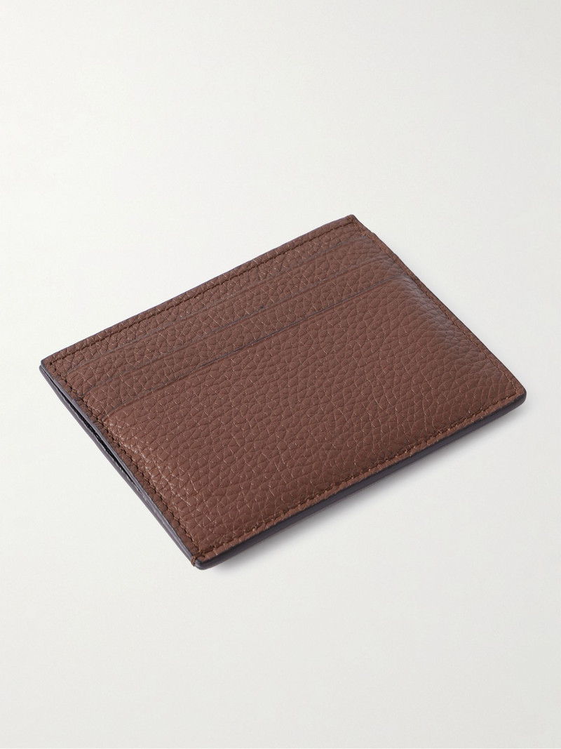 TOM FORD Full-Grain Leather Cardholder Brown outlook