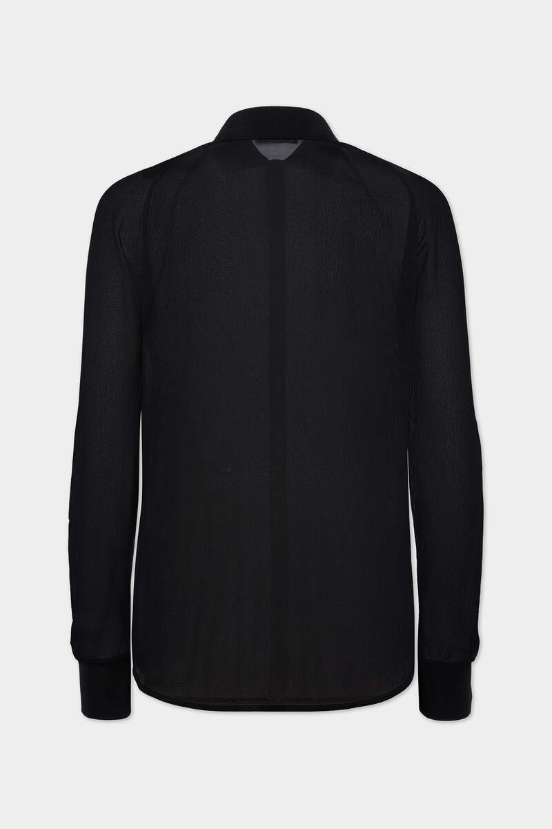 RIBBED SHEER SHIRT - 2