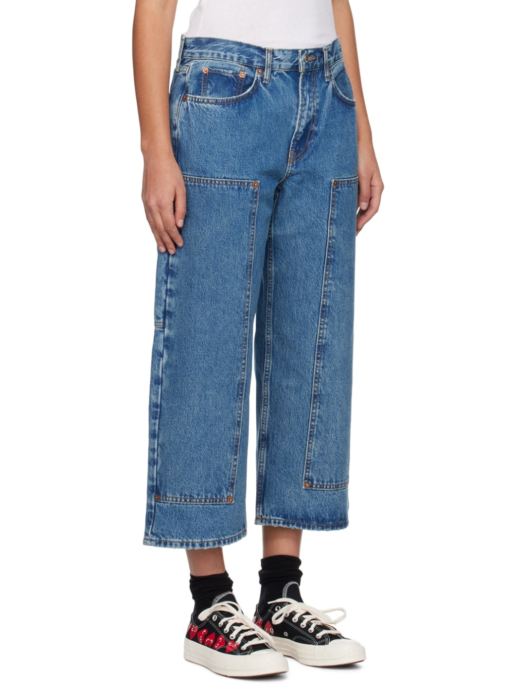 Blue 'The Shortie' Jeans - 2