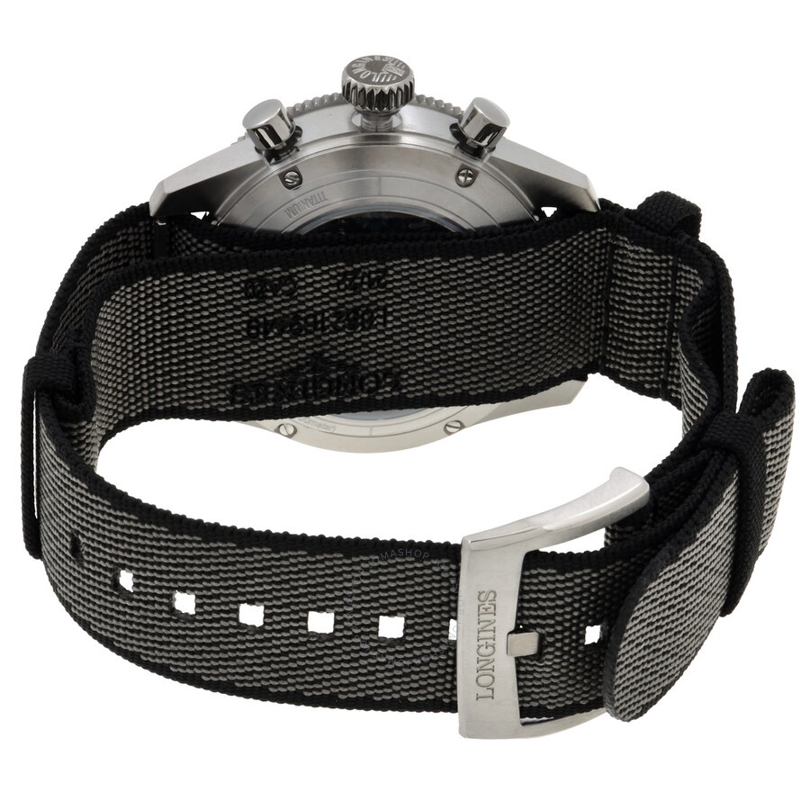 Longines Spirit Flyback Chronograph Automatic Black Dial Men's Watch L3.821.1.53.2 - 3