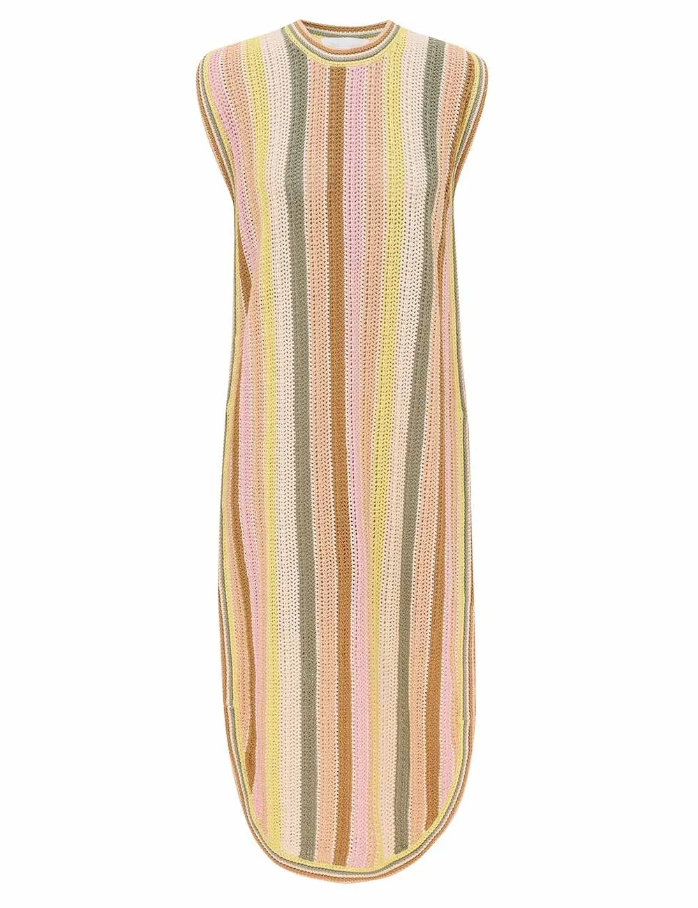 INDRA STRIPE CROCHET DRESS - 1