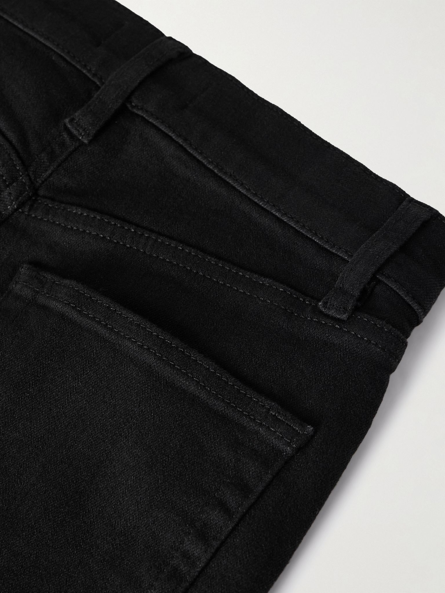 Slim Palazzo Long high-rise wide-leg jeans Black - 6
