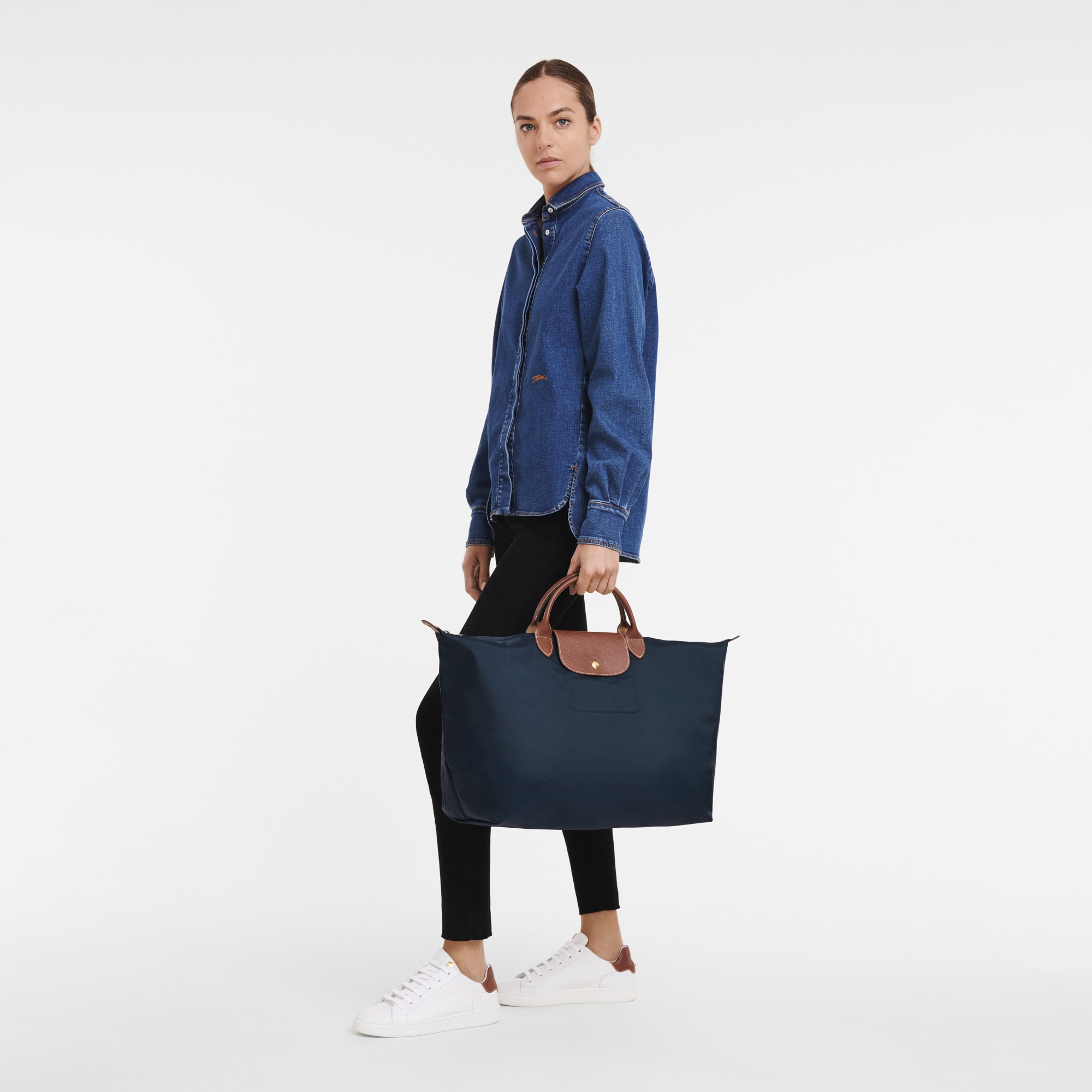 Le Pliage Original S Travel bag Navy - Recycled canvas - 2