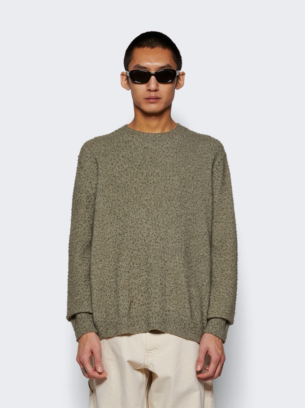 Crewneck Sweater Sage Green - 3