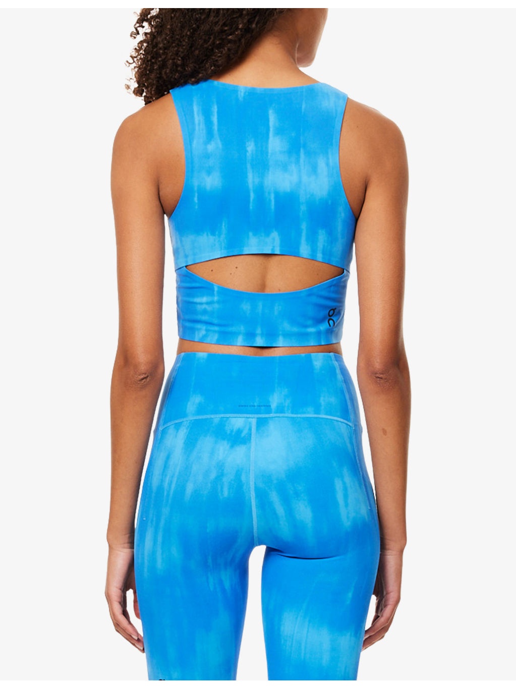 Studio Open Back Stretch-Woven Crop Top - 4