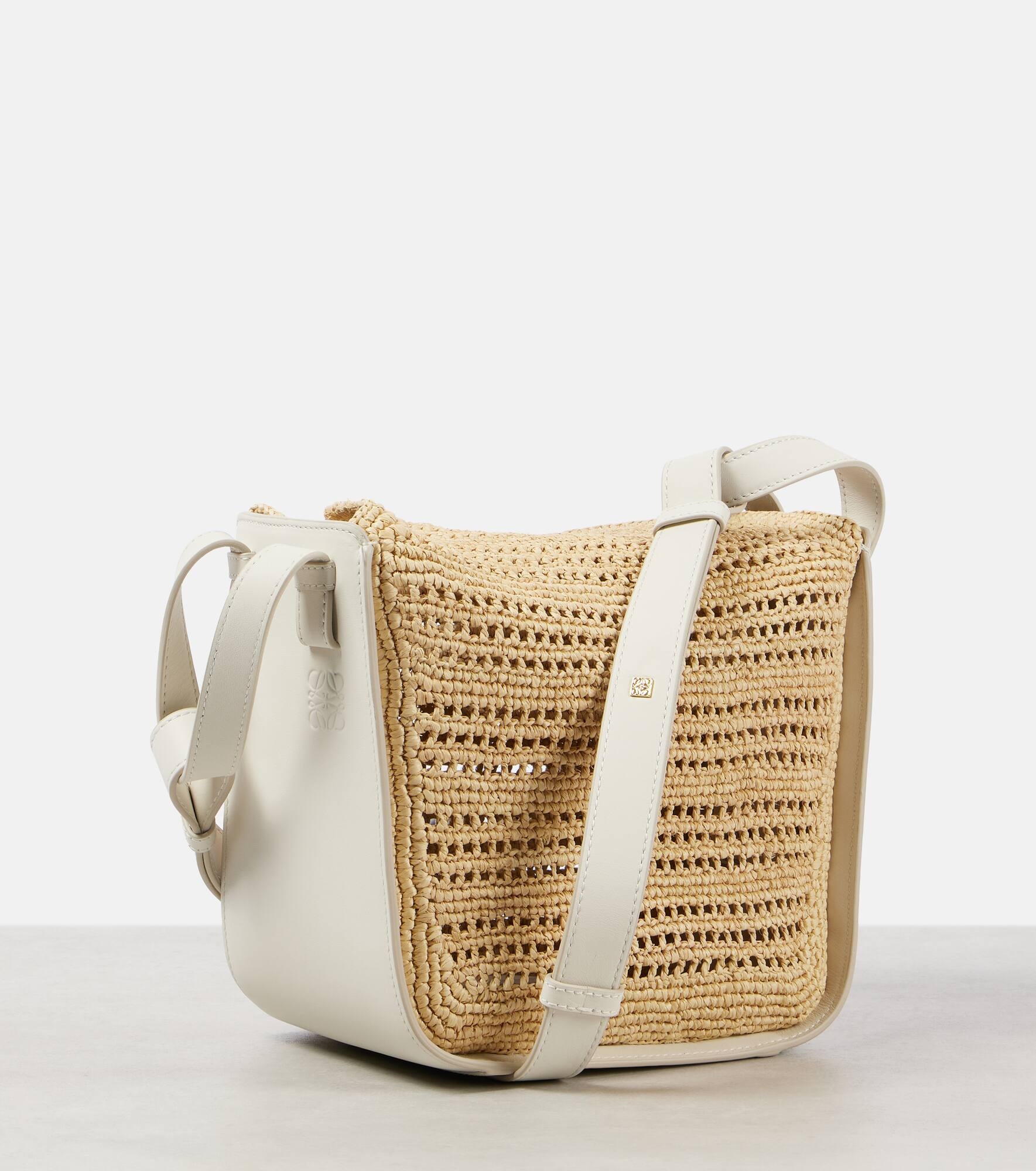 Hammock Compact raffia shoulder bag - 4