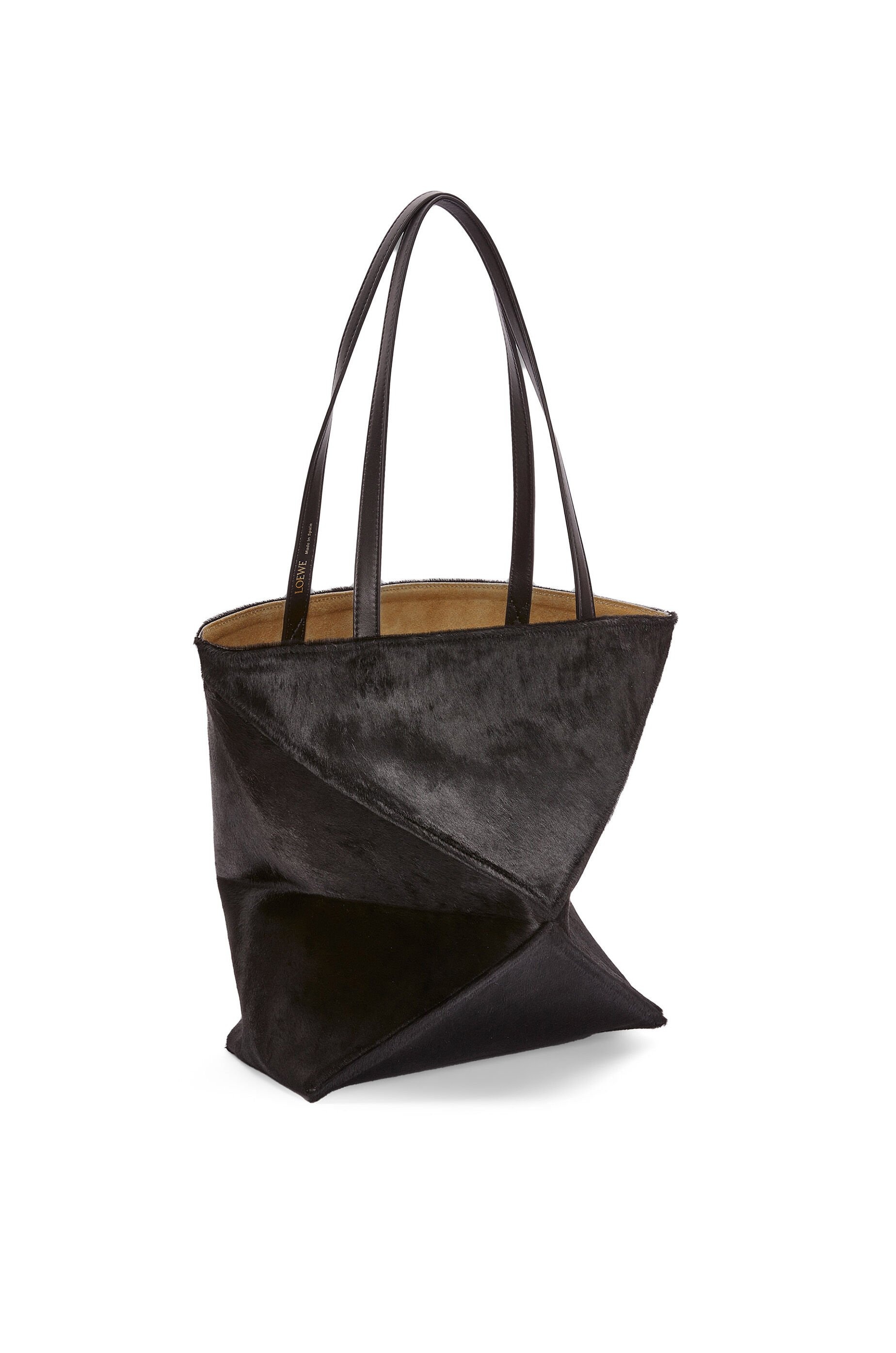 Puzzle Fold Tote in hairy calfskin - 3