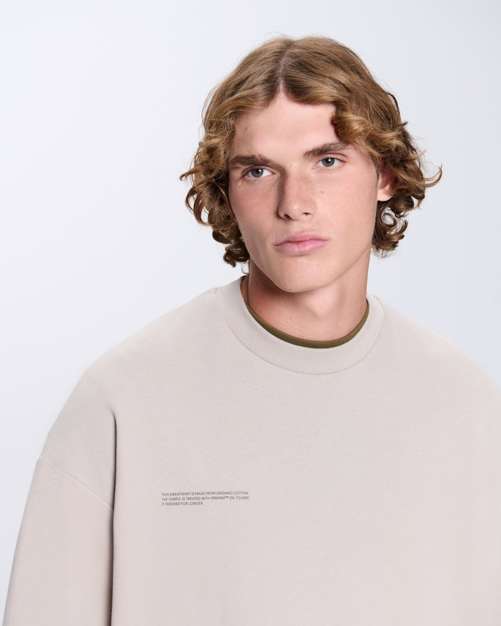 Mens 365 Midweight Sweatshirt - Stone - 5