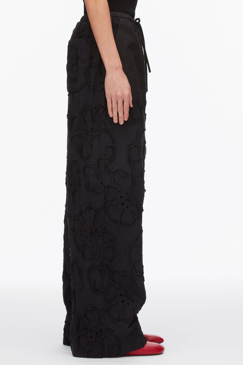 Embroidered Straight Leg Pull On Pants 4