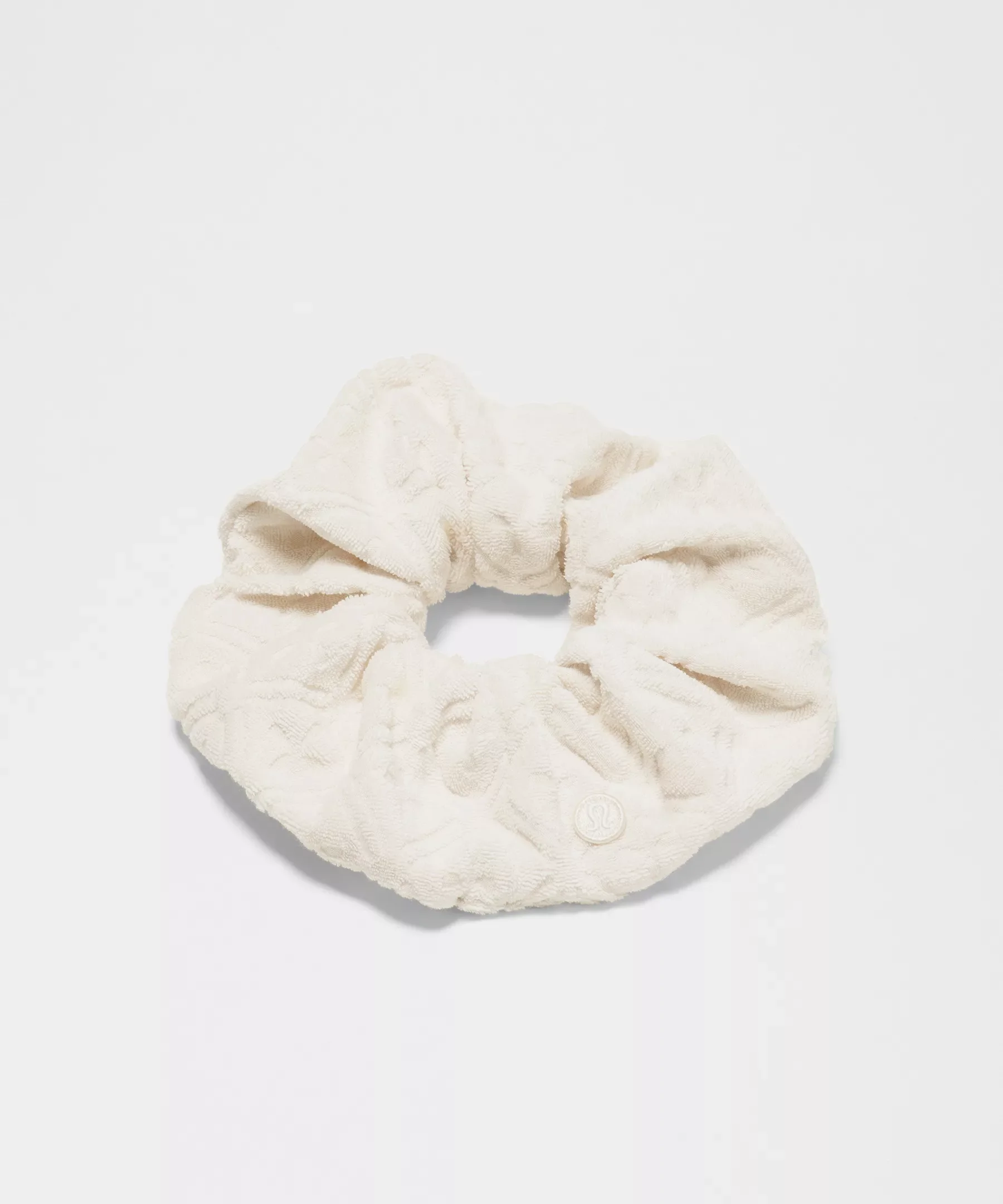 Terry Jacquard Oversized Scrunchie - 1