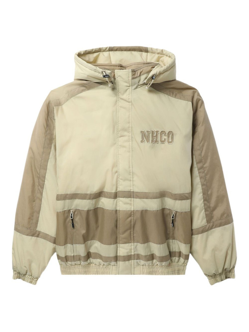 hooded panelled jacket 1