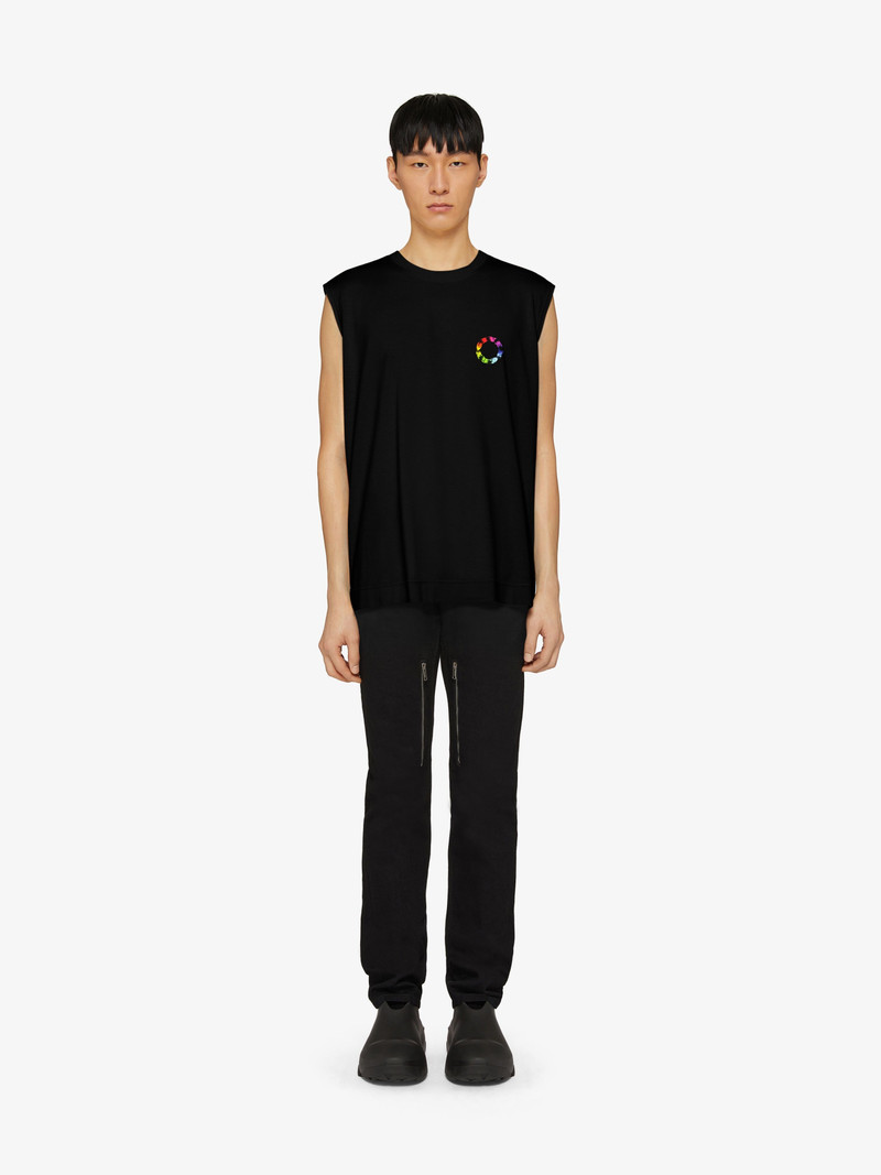 Givenchy T-SHIRT IN COTTON WITH GIVENCHY CIRCLE PRINT outlook