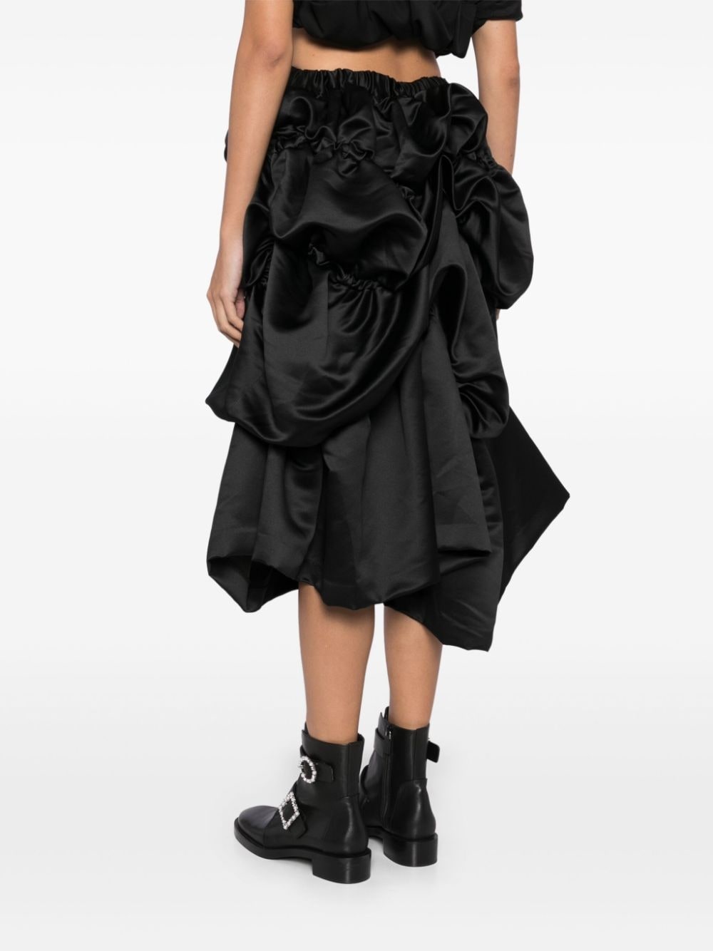 ruched midi skirt - 4