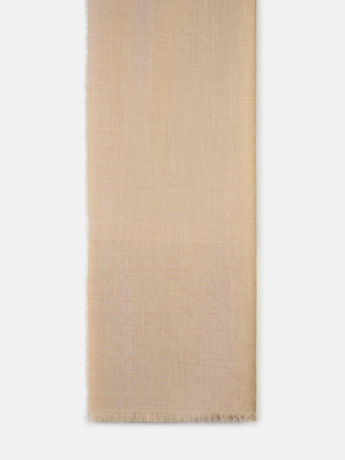 'MAGICO' BEIGE WOOL SCARF - 2