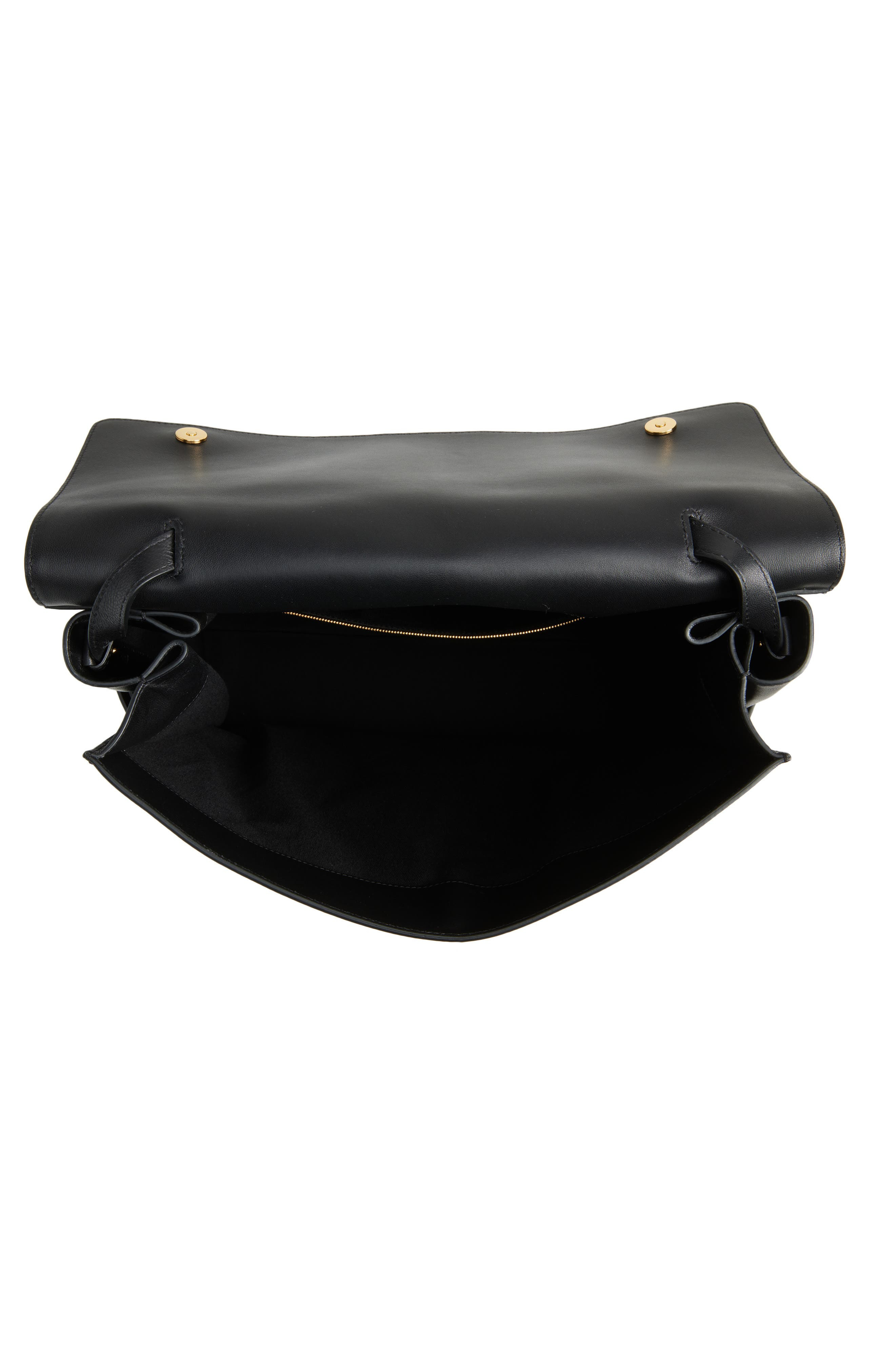 Moschino Jumbo Tie Me Leather Tote in Black at Nordstrom - 4