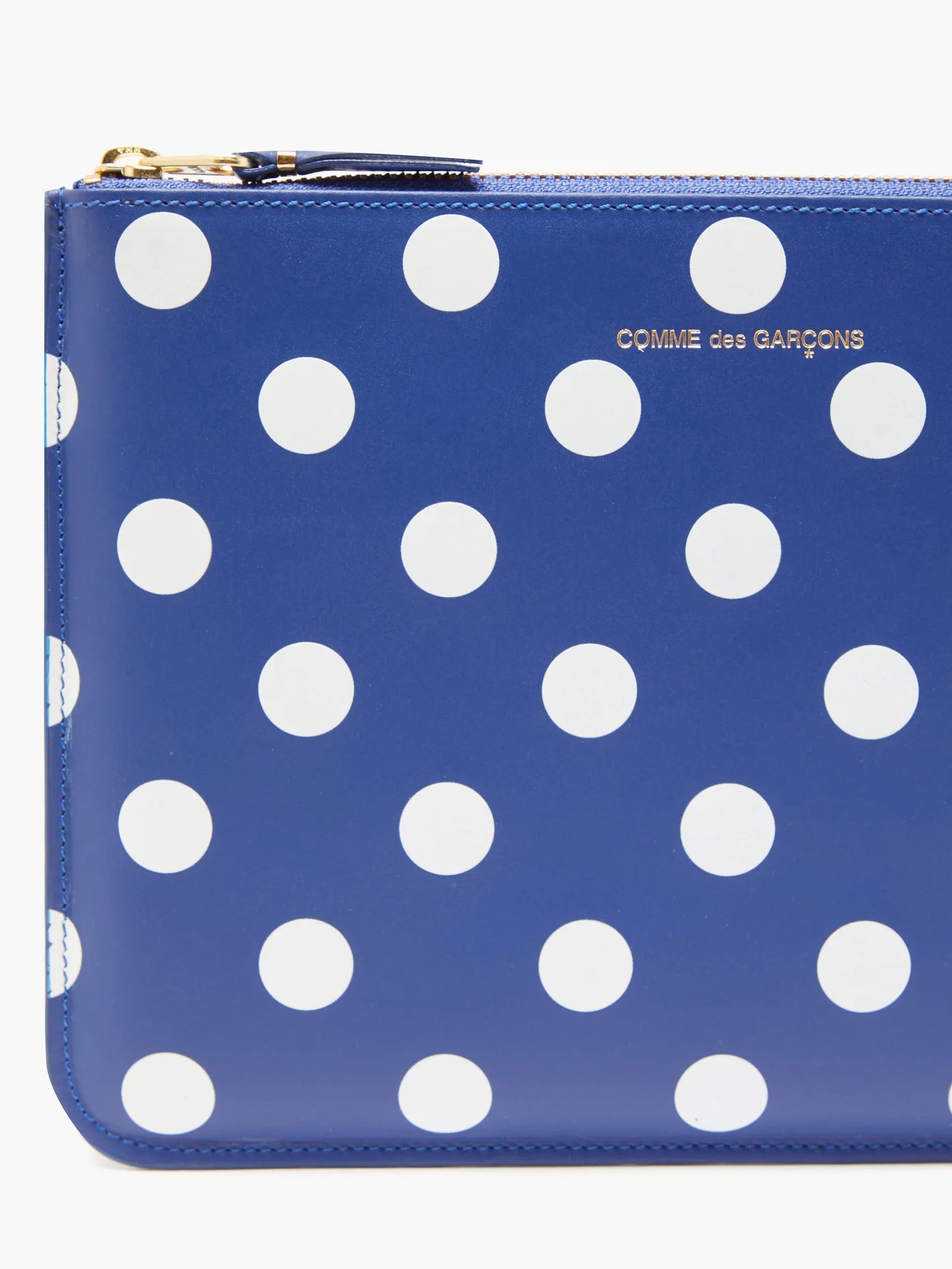 Polka-dot leather pouch - 4