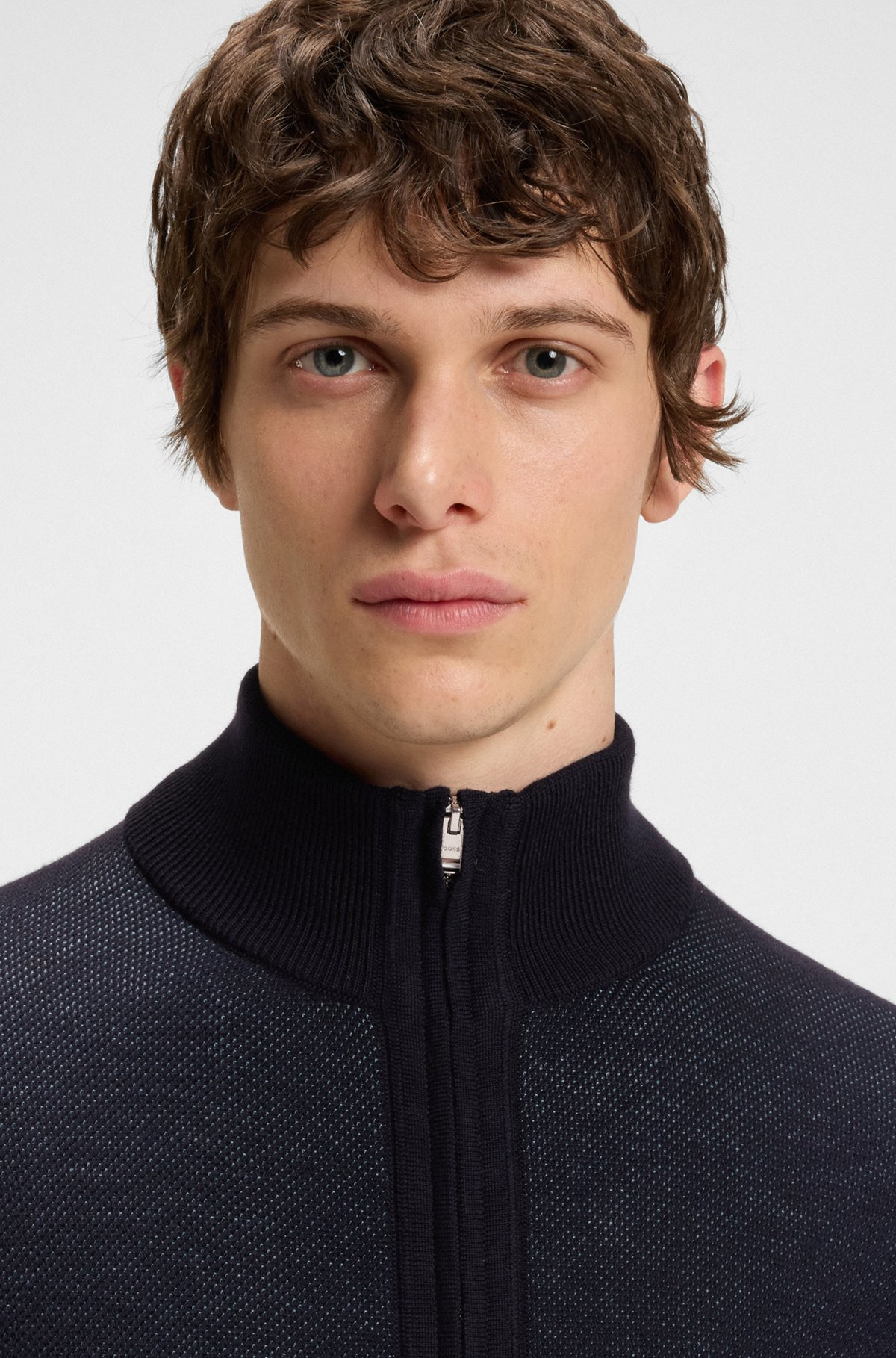 ZIP-UP CARDIGAN IN WOOL - 3