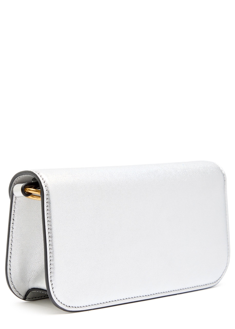 Valentino Locò Small Metallic Grained Leather Shoulder bag - 2