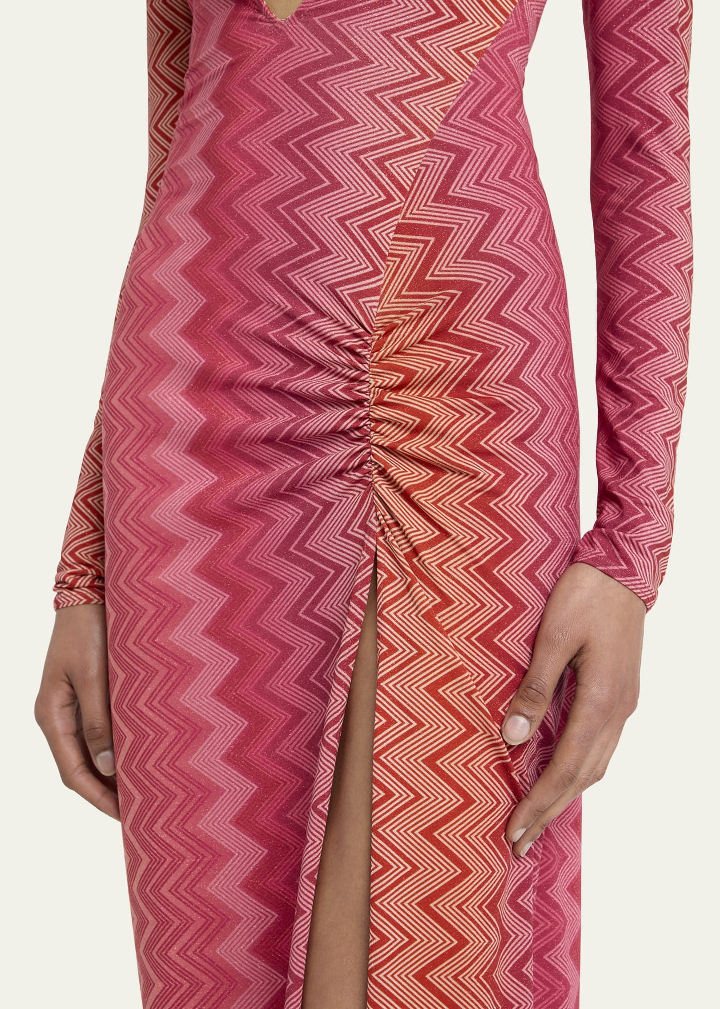 Chevron Cutout Maxi Dress Coverup - 5
